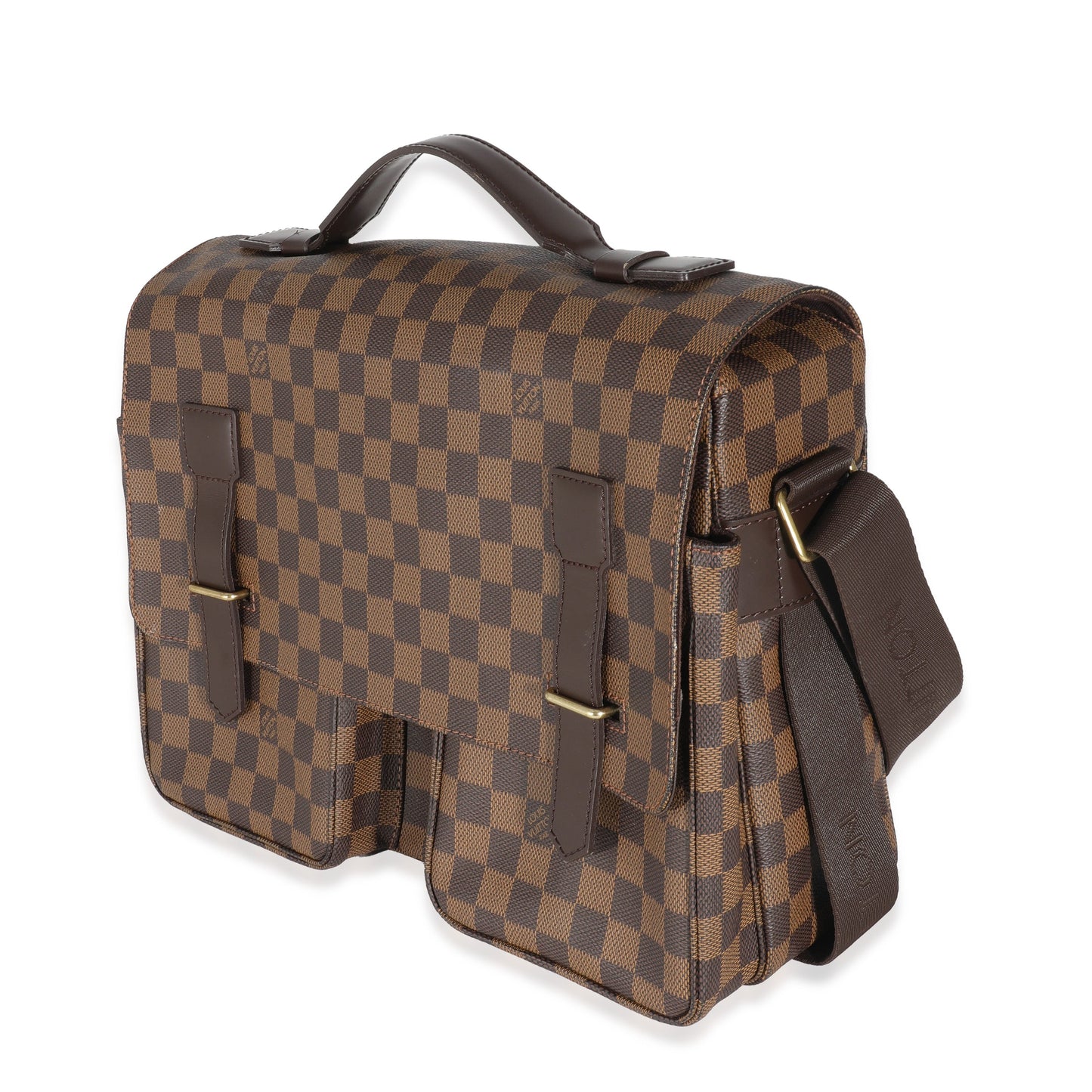 Louis Vuitton Damier Ebene Broadway Messenger Canvas Crossbody Bag