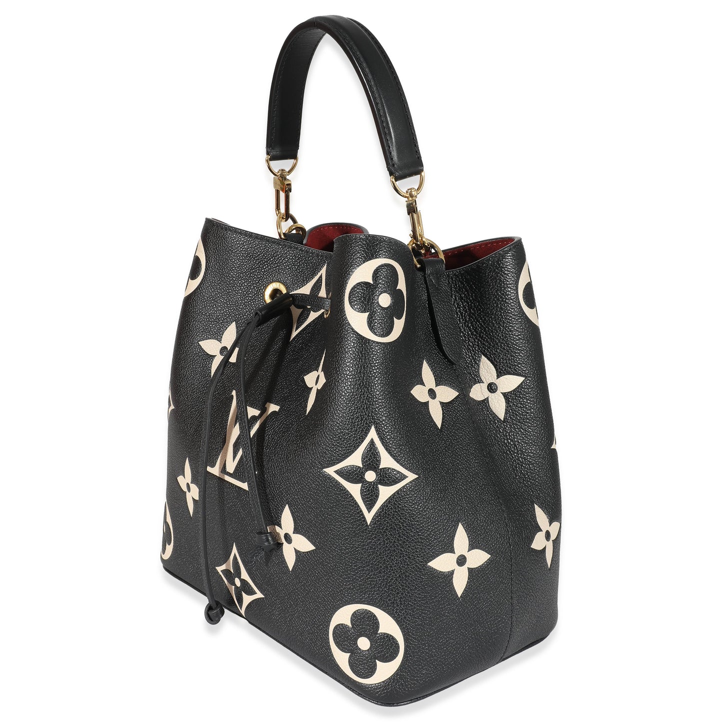 Louis Vuitton Empreinte NéoNoé MM Monogram Black Beige Handbag