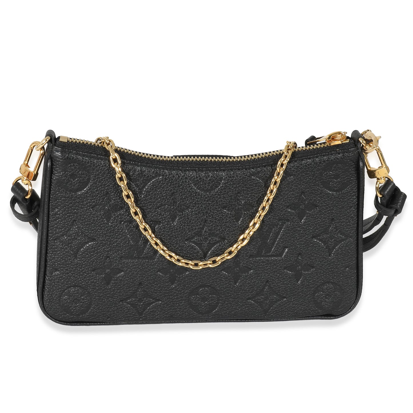 Louis Vuitton Empreinte Easy Pouch On Strap Black Handbag On Strap