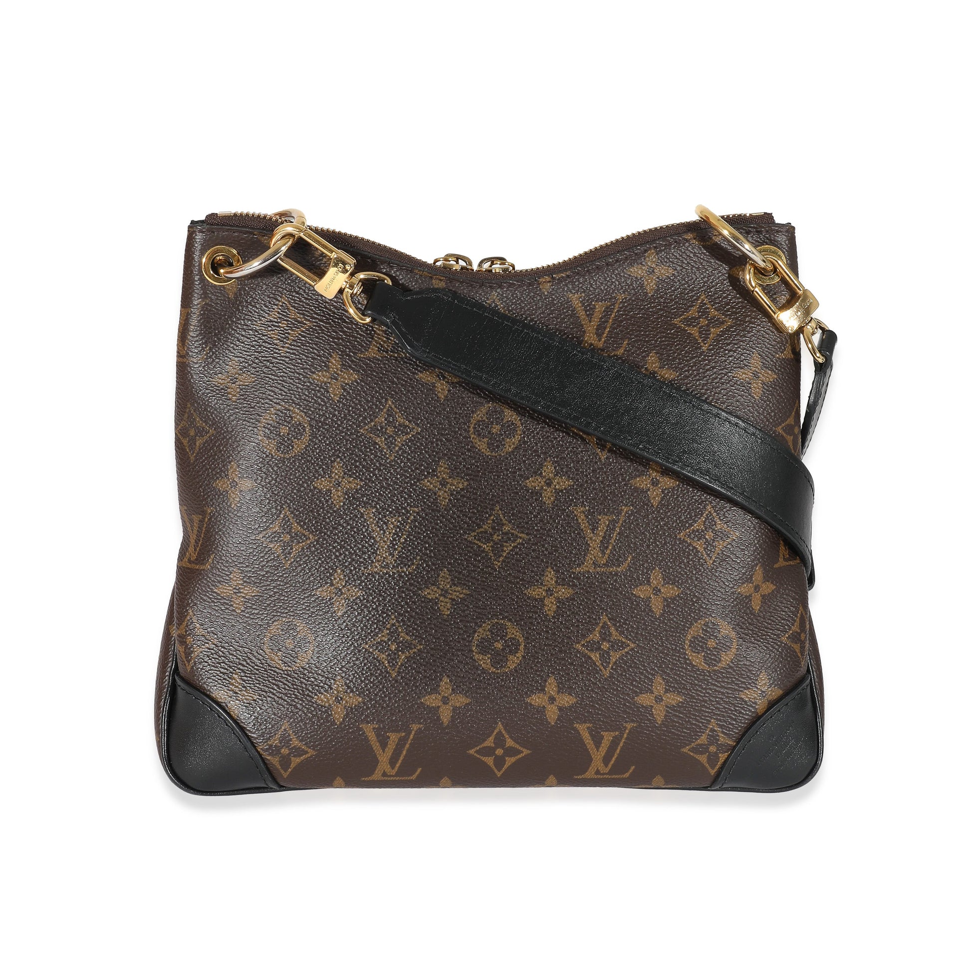 Louis Vuitton Odeon PM Monogram Leather Canvas Black Handbag