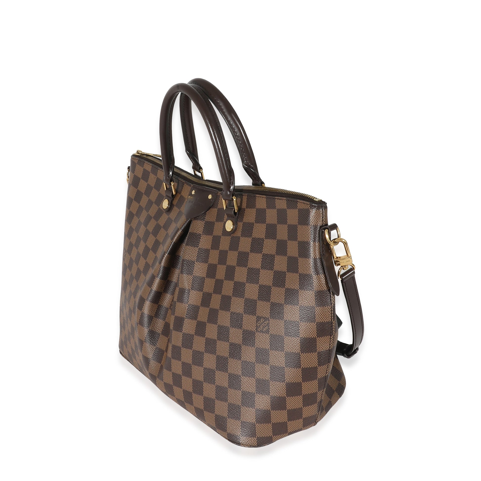Louis Vuitton Damier Ebene Siena GM Canvas Handbag