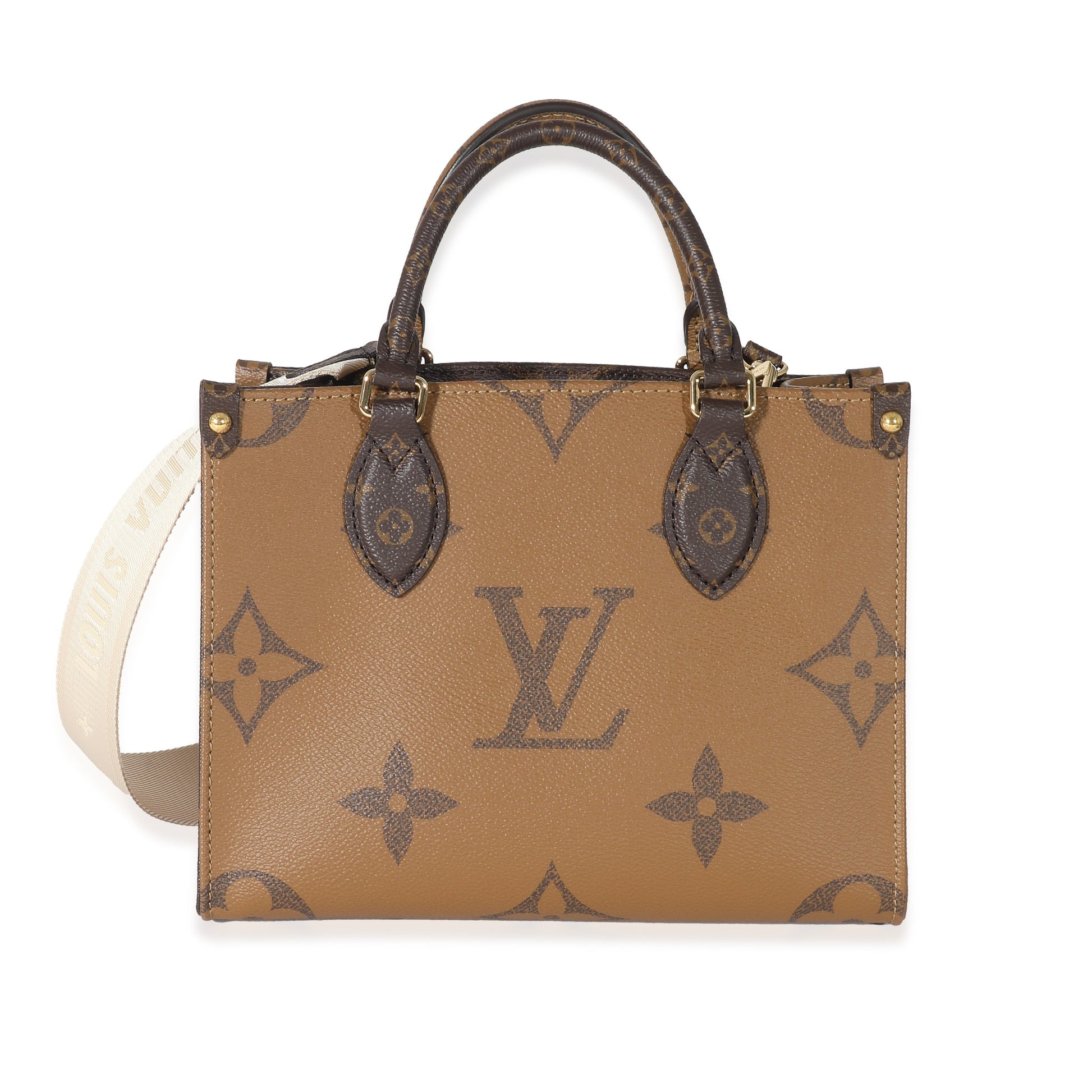 Louis Vuitton Reverse Giant Onthego PM Monogram Canvas Handbag