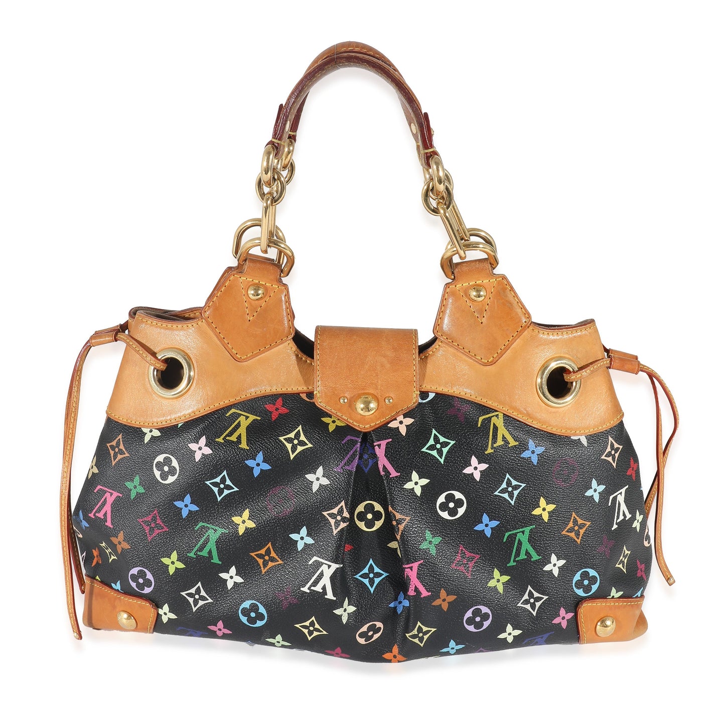 Louis Vuitton x Takashi Murakami Multicolore Ursula Monogram Canvas Black Handbag