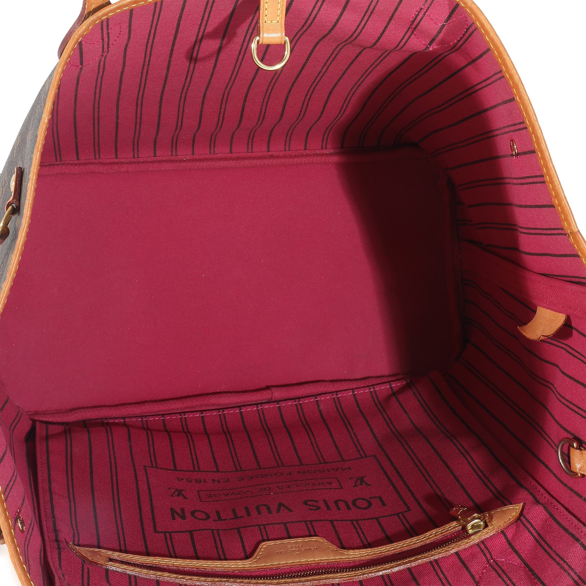 Louis Vuitton Neverfull MM Monogram Canvas Tote Bag 25