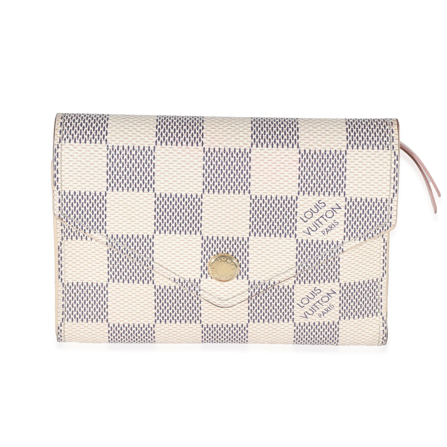 Louis Vuitton Damier Azur Victorine Canvas Wallet Case Victorine Wallet