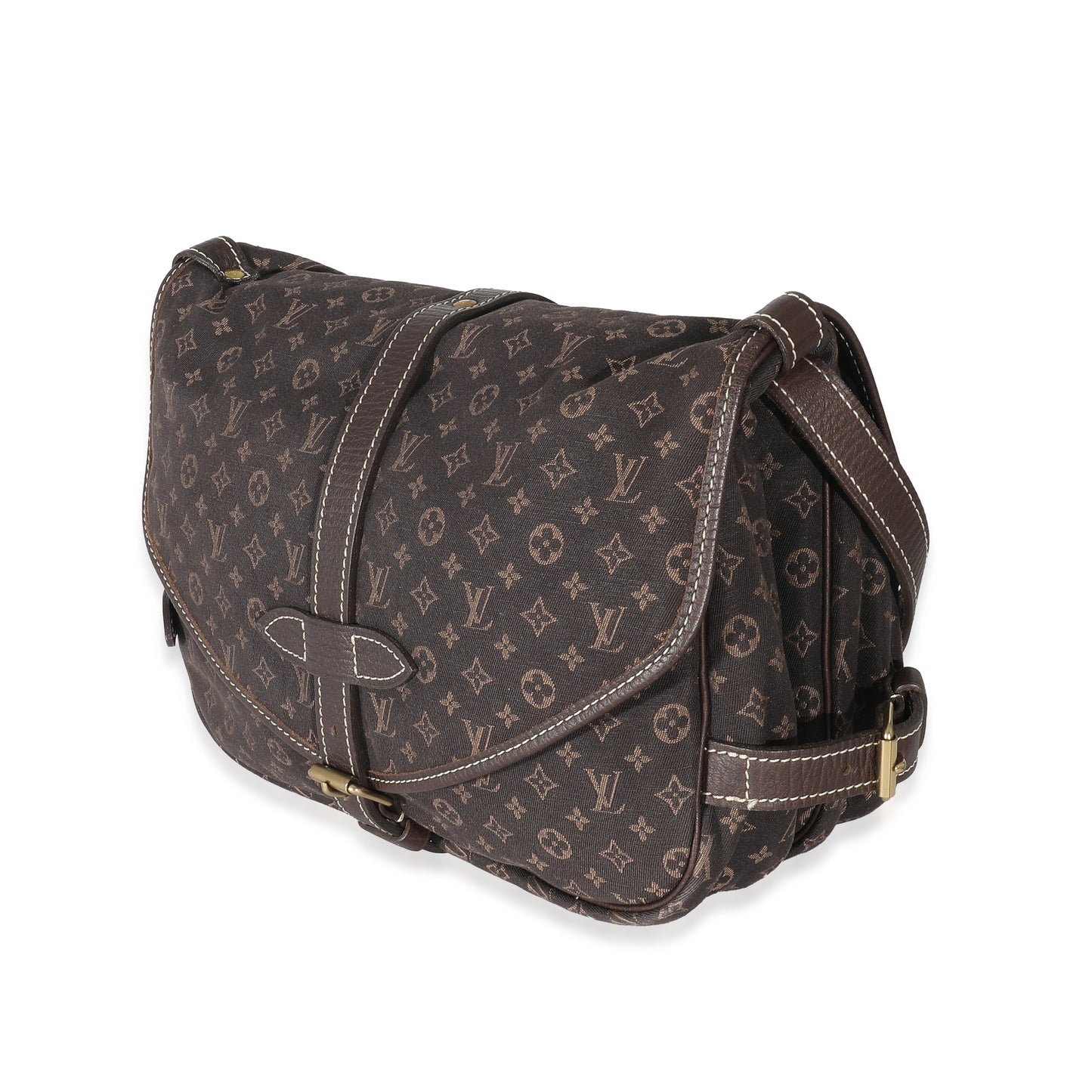 Louis Vuitton Ebene Lin Saumur 26 Monogram Canvas Mini Bag