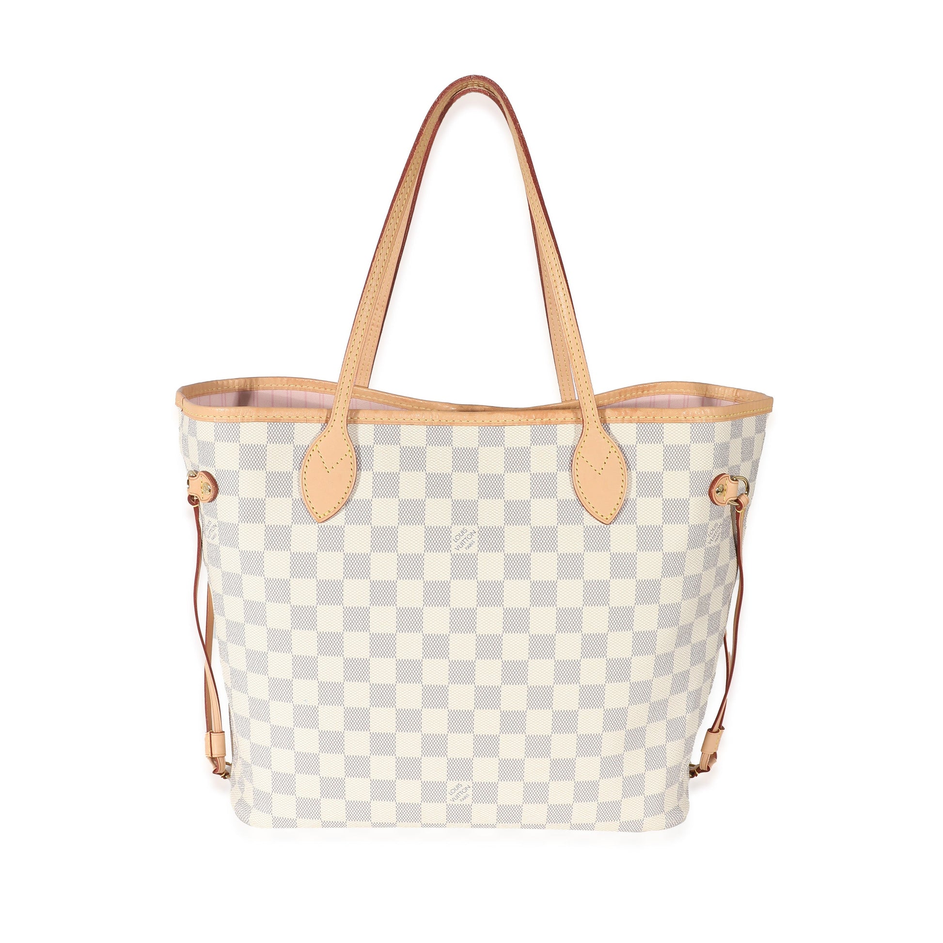 Louis Vuitton Damier Azur Neverfull MM Canvas Tote Bag 4