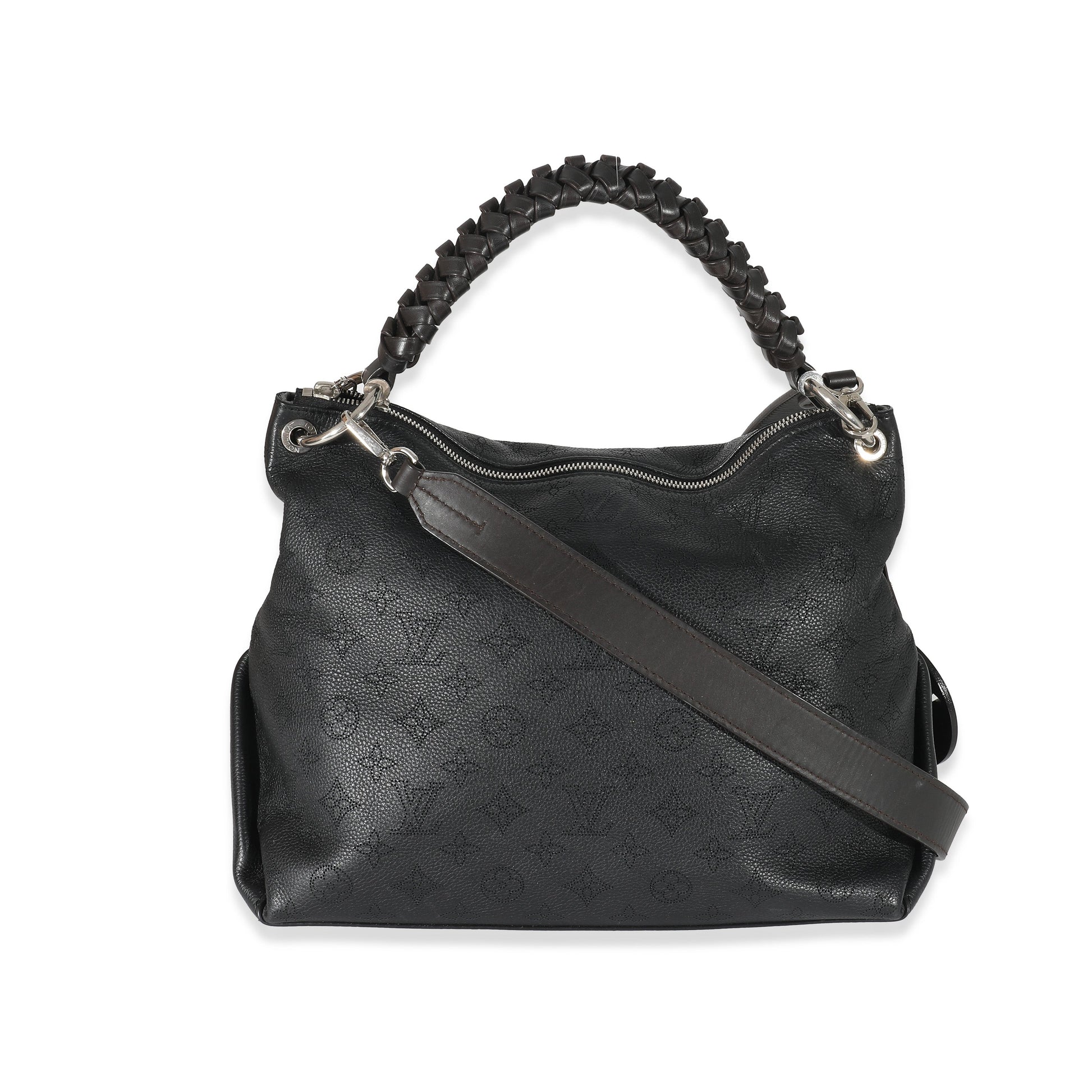Louis Vuitton Mahina Beaubourg MM Monogram Black Shoulder Bag