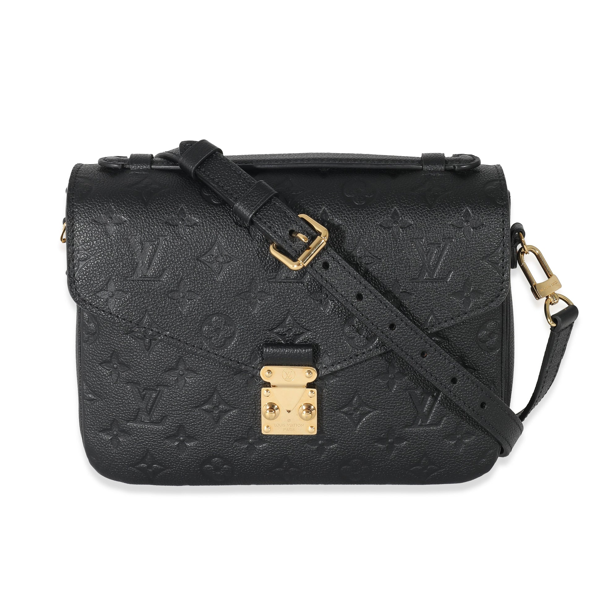Louis Vuitton Empreinte Pochette Metis Monogram Black Clutch Bag 9
