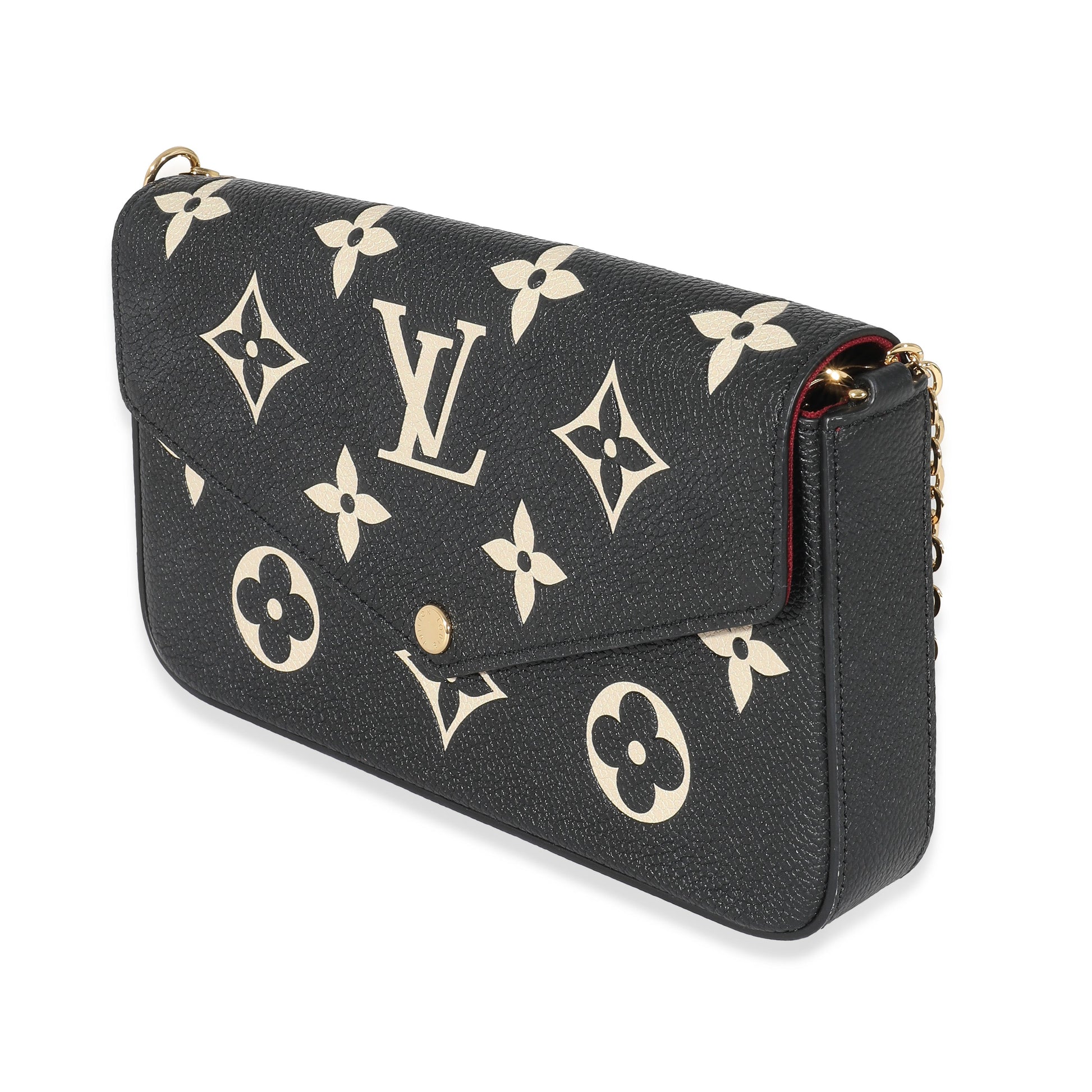Louis Vuitton Bicolor Empreinte Félicie Pochette Monogram Clutch Bag