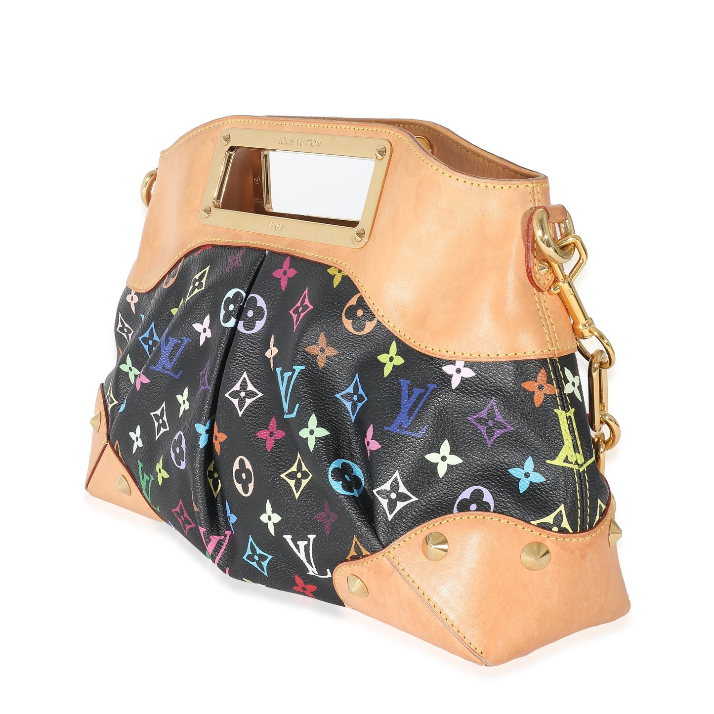 Louis Vuitton Judy MM Monogram Canvas Black Multicolor Handbag