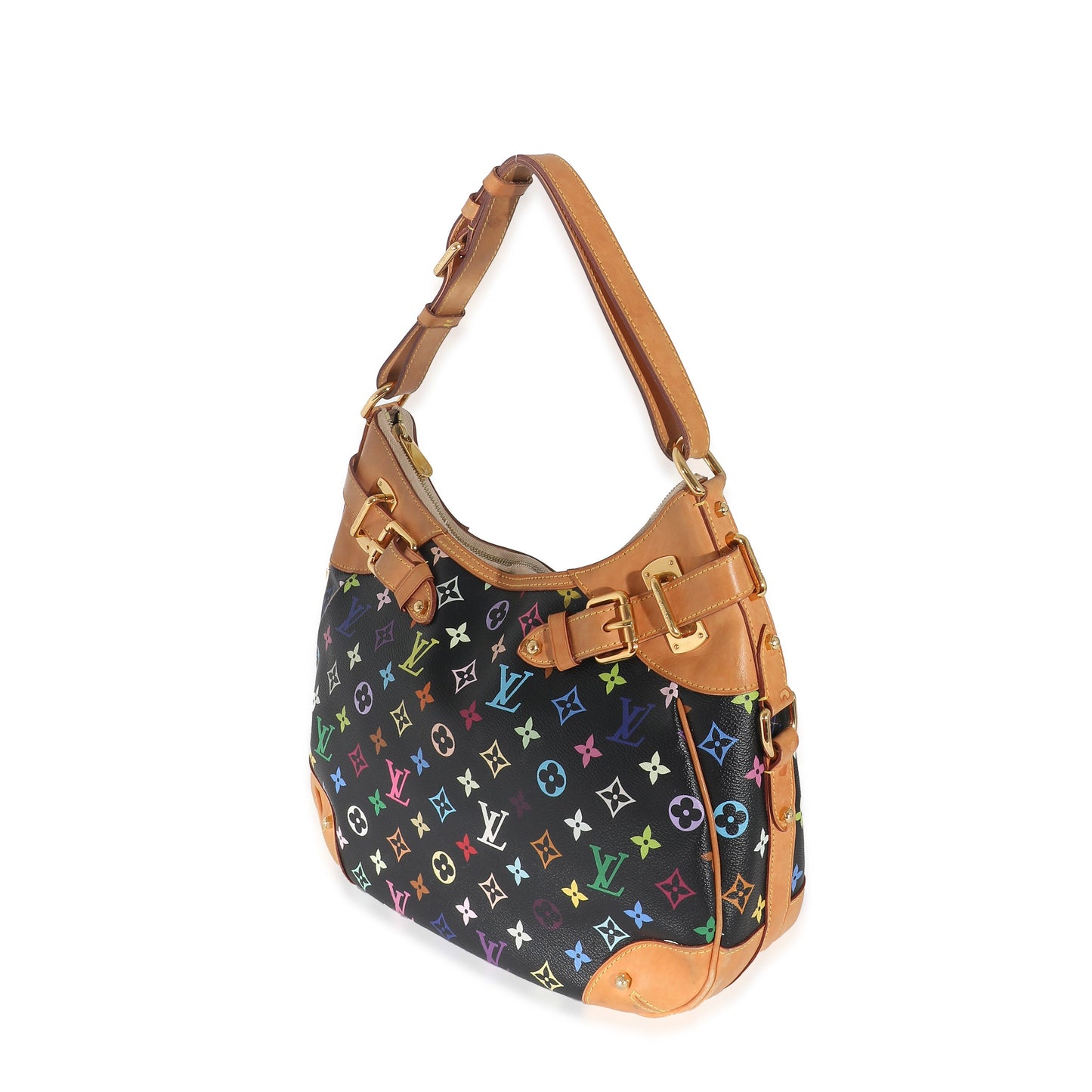 Louis Vuitton Greta Monogram Canvas Black Multicolor Handbag