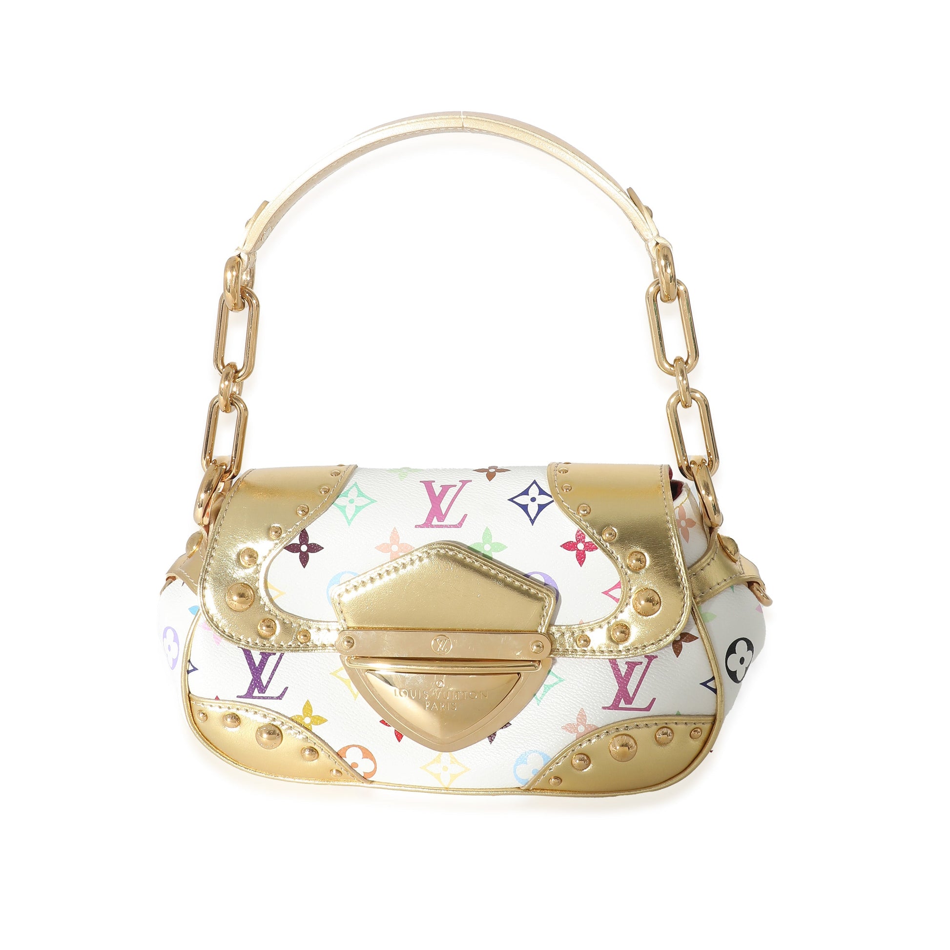 Louis Vuitton Multicolor Marilyn Monogram Canvas White Gold Handbag