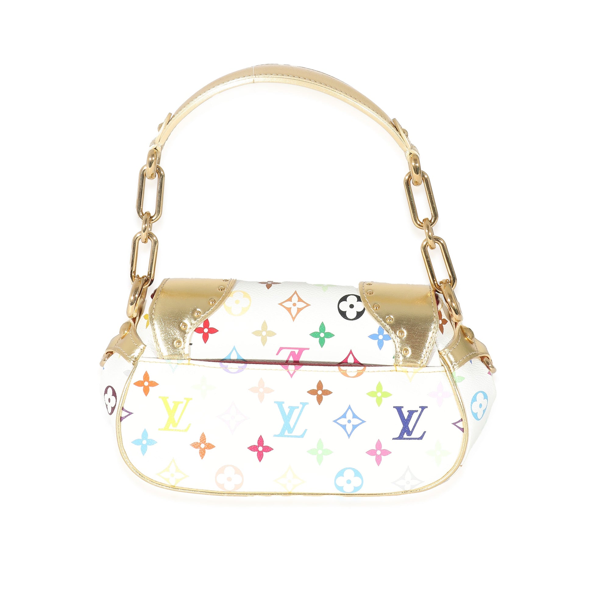 Louis Vuitton Multicolor Marilyn Monogram Canvas White Gold Handbag