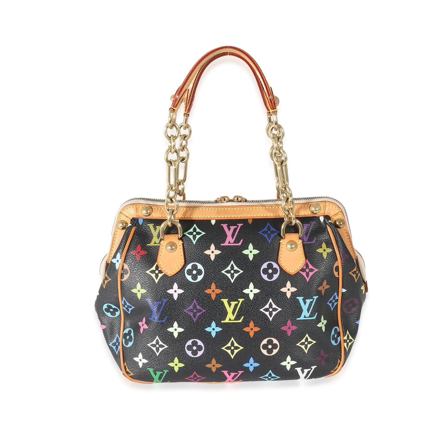 Louis Vuitton Gracie MM Monogram Canvas Black Multicolor Handbag