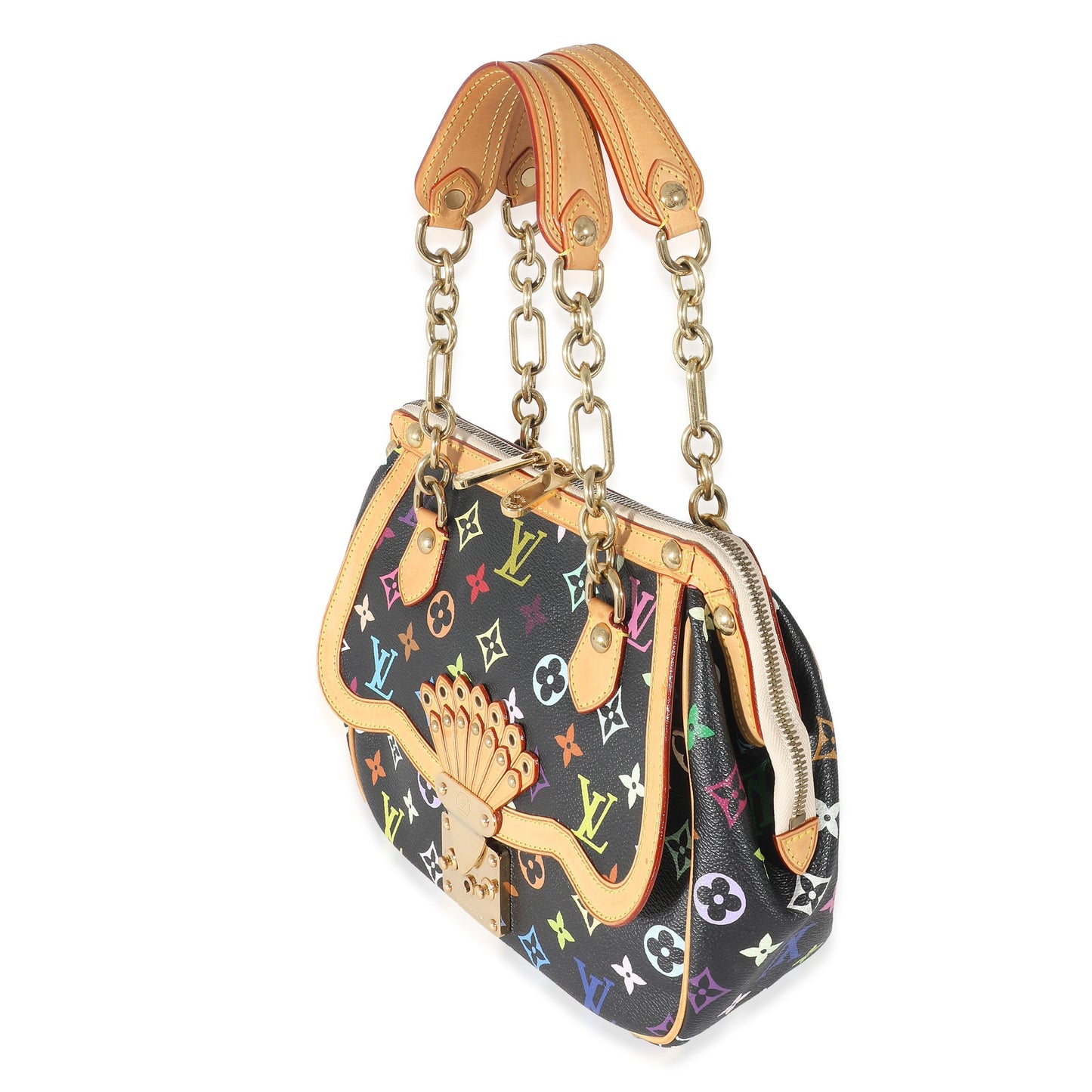 Louis Vuitton Gracie MM Monogram Canvas Black Multicolor Handbag