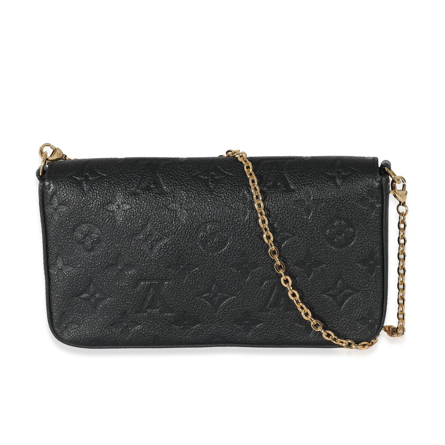 Louis Vuitton Empreinte Felicie Pochette Monogram Black Clutch Bag 6