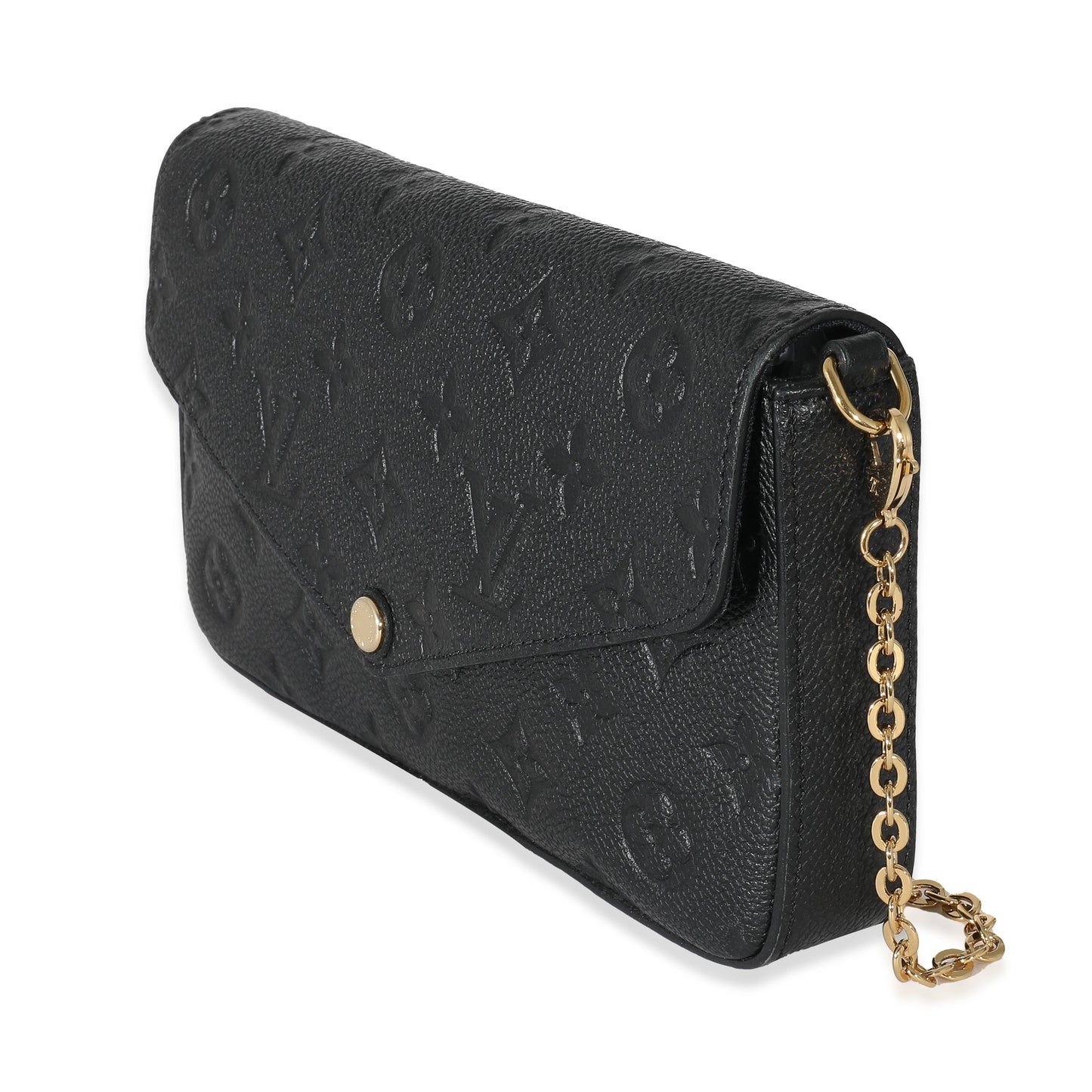 Louis Vuitton Empreinte Felicie Pochette Monogram Black Clutch Bag 6