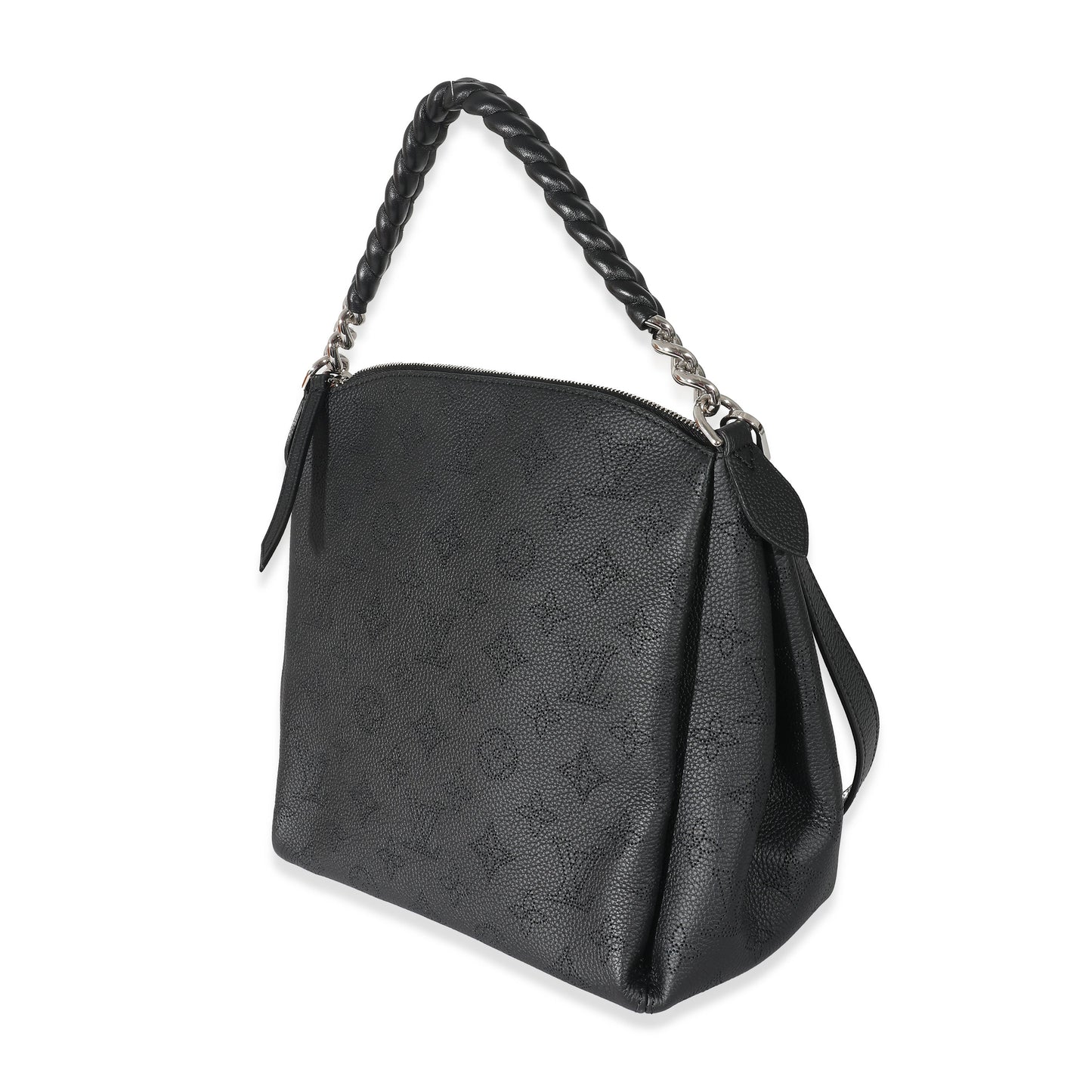 Louis Vuitton Mahina Babylone BB Black Chain Handbag