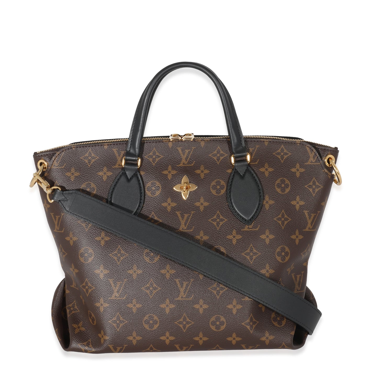 Louis Vuitton Flower Zipped Monogram Canvas Tote Bag Zipped Tote