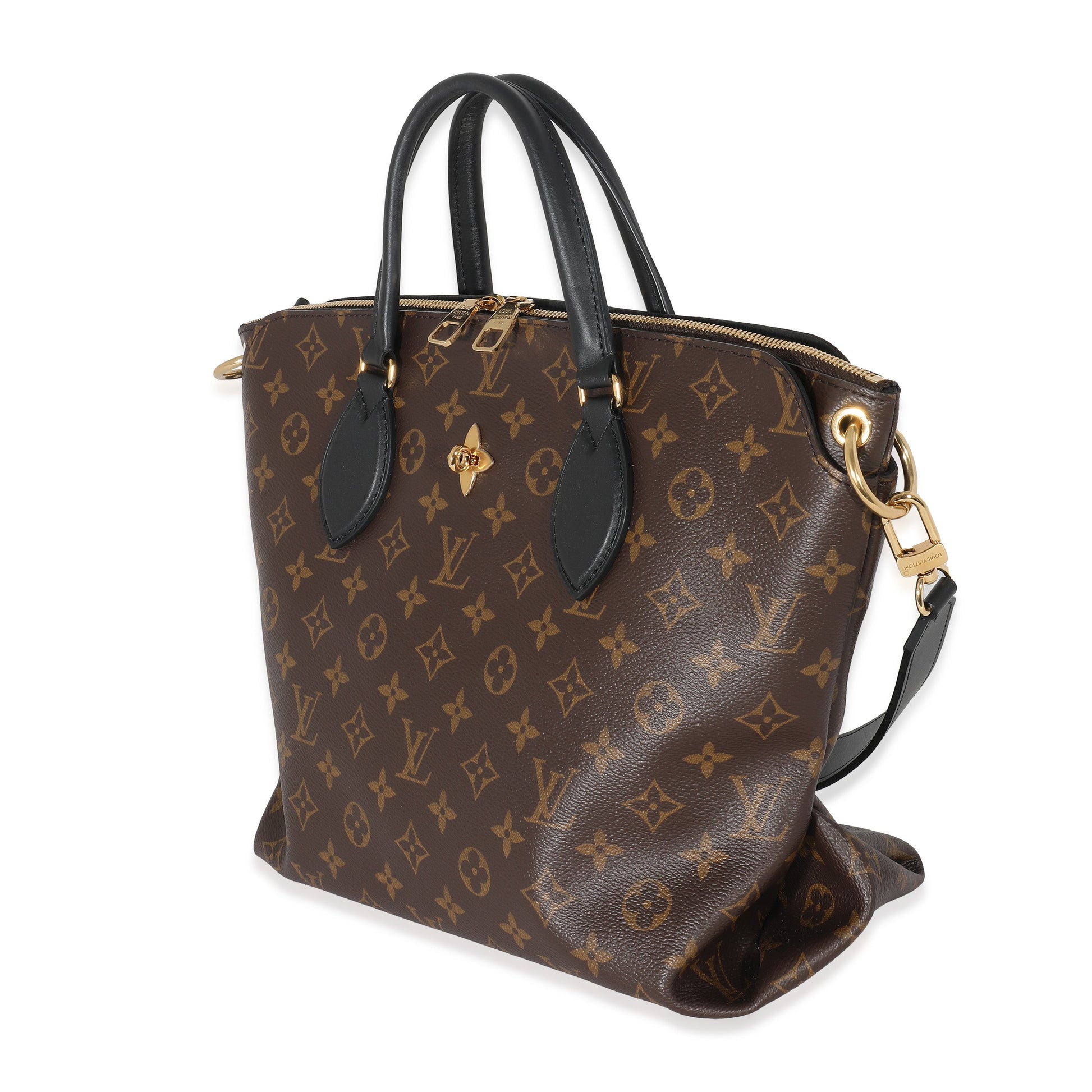 Louis Vuitton Flower Zipped Monogram Canvas Tote Bag Zipped Tote