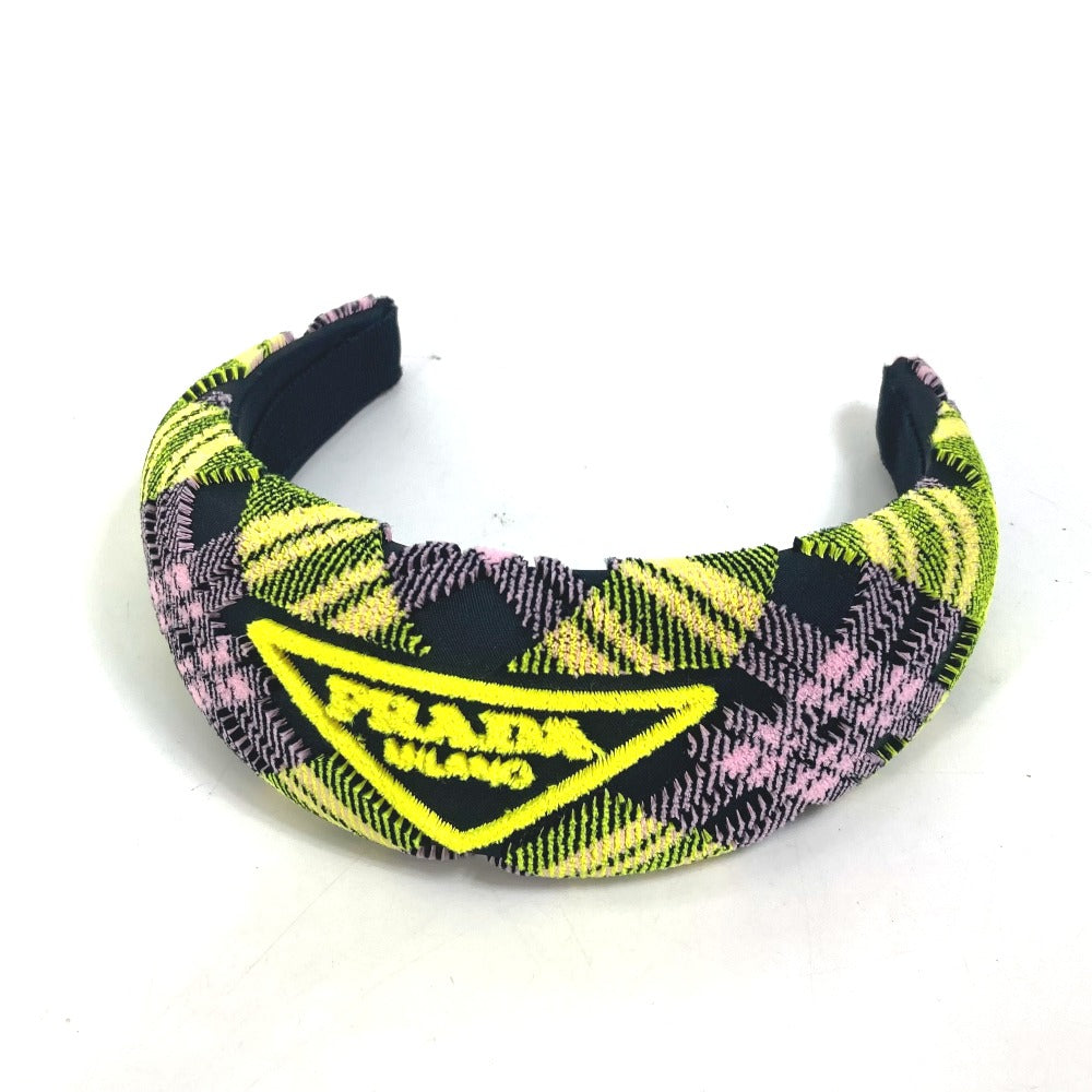 Hair Accessory Yellow Pile Triangle Plate Women Nylon Logo Travel Bag