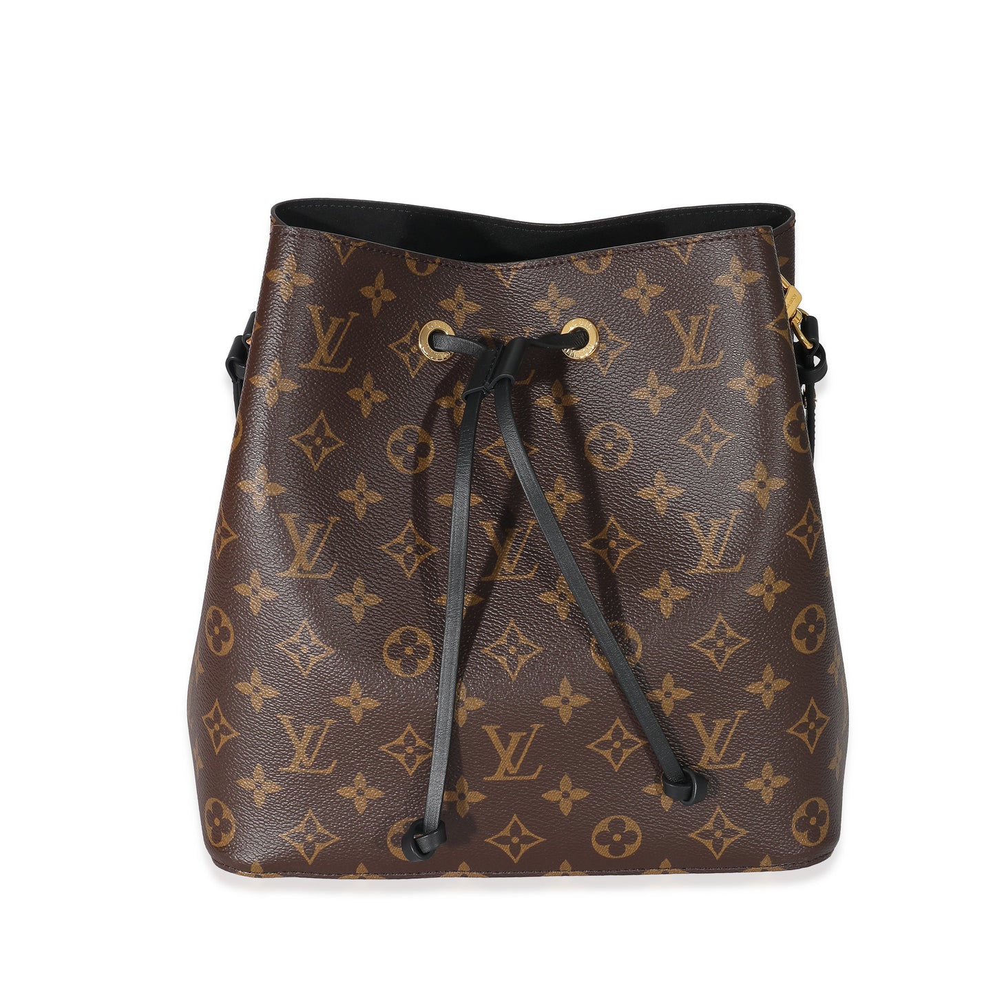 Louis Vuitton NéoNoé MM Monogram Leather Canvas Black Handbag