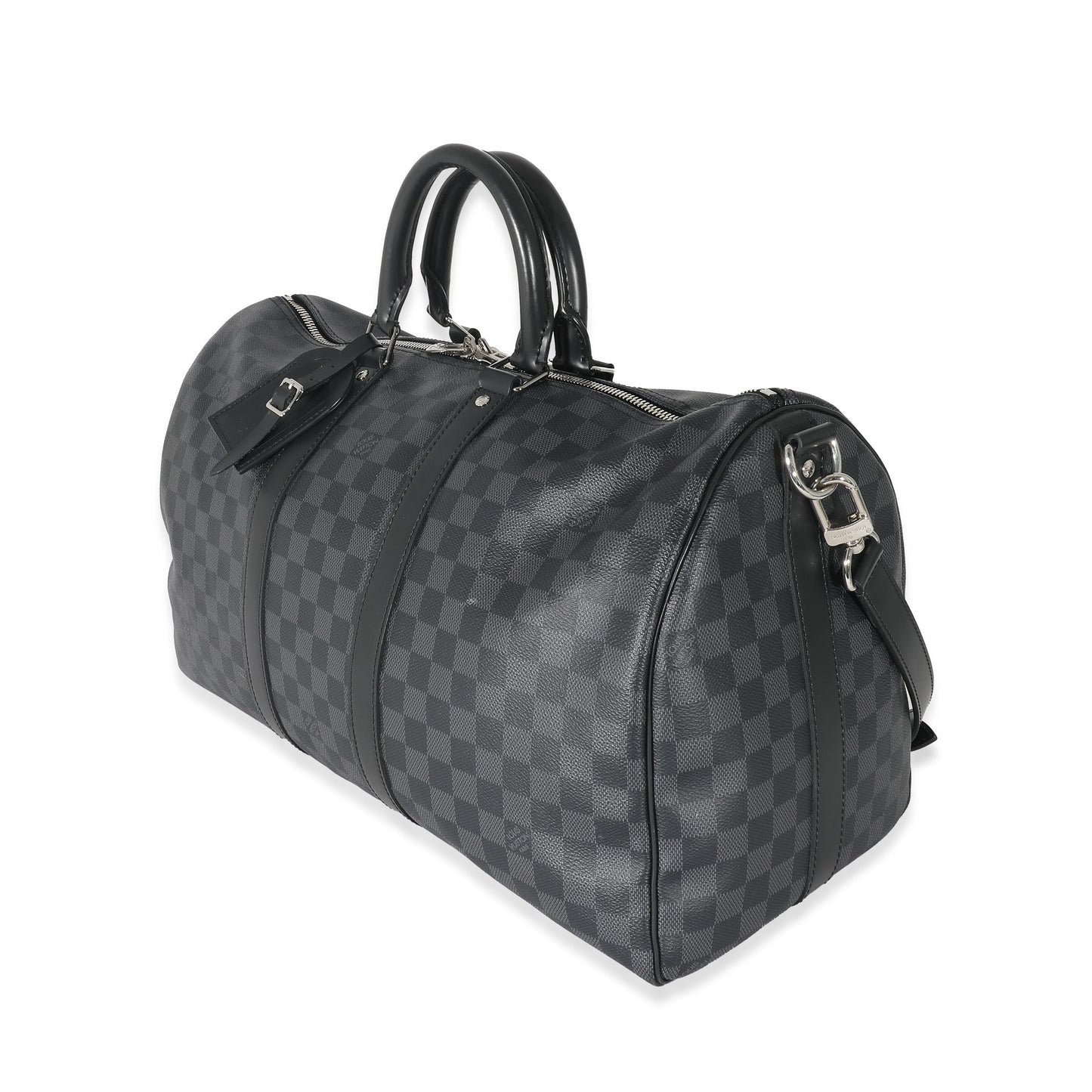 Louis Vuitton Damier Graphite Keepall Bandouliere 45 Canvas Handbag 3