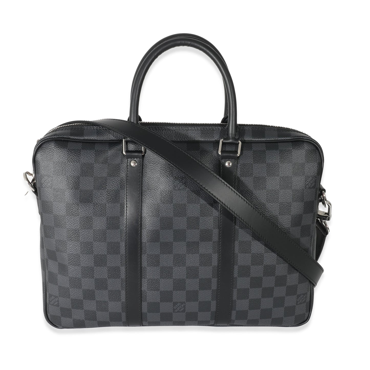 Louis Vuitton Damier Graphite Porte Documents Voyage Canvas Handbag
