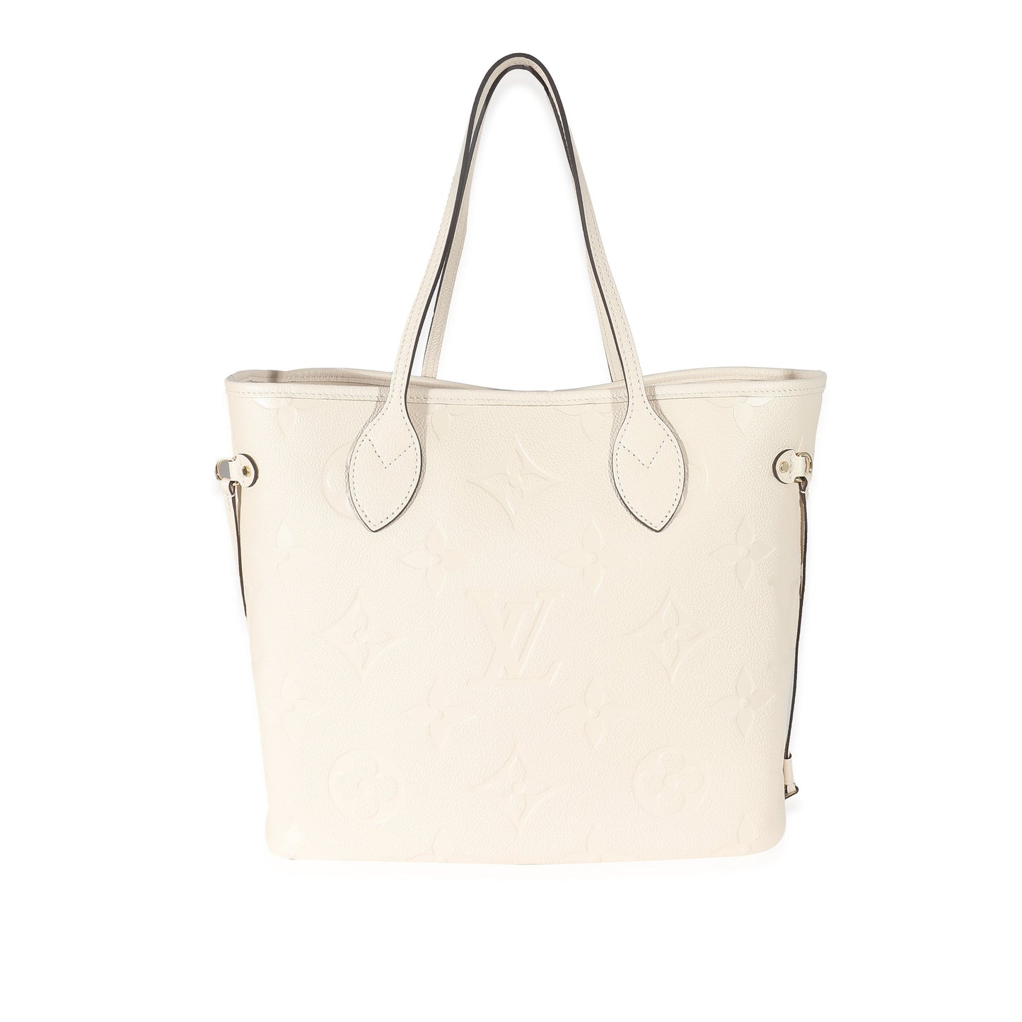 Louis Vuitton Crème Empreinte Neverfull MM Monogram Tote Bag