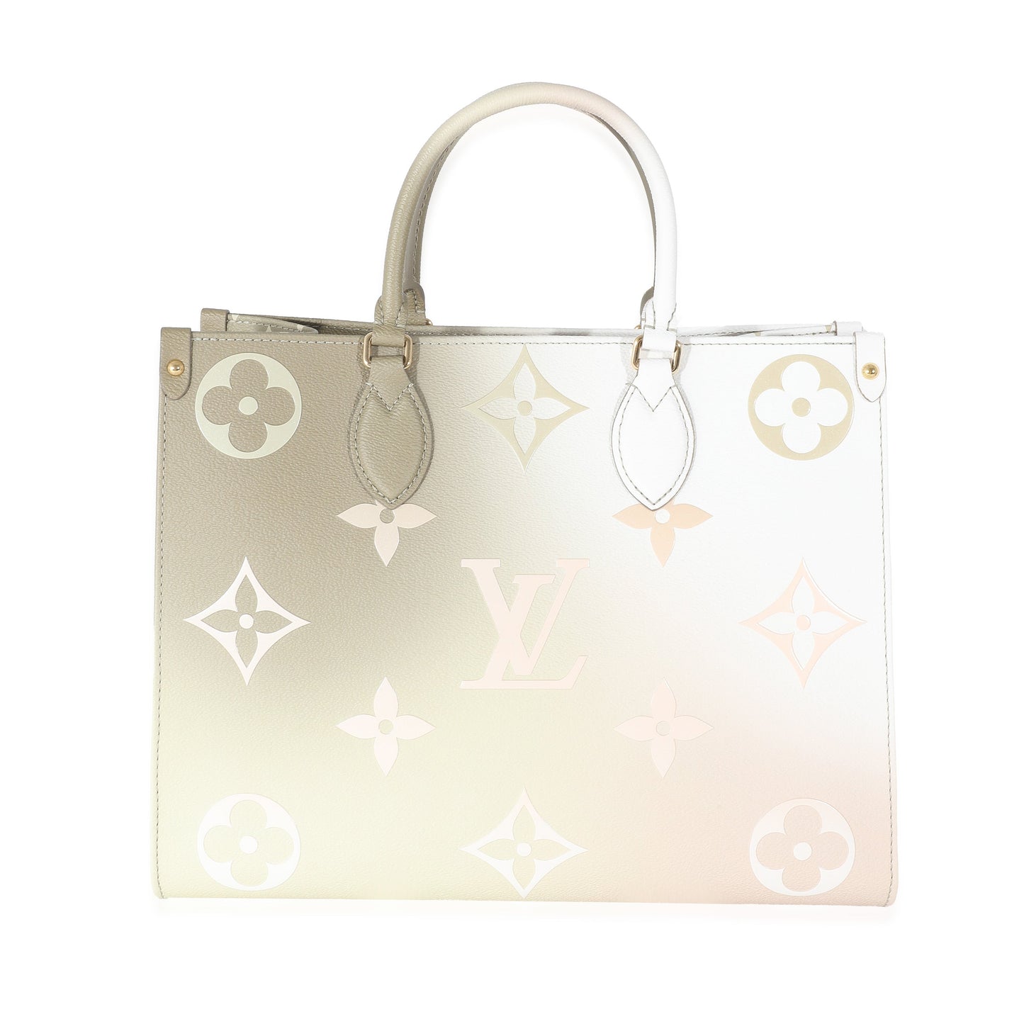Louis Vuitton Sunset Onthego MM Monogram Canvas Khaki Handbag
