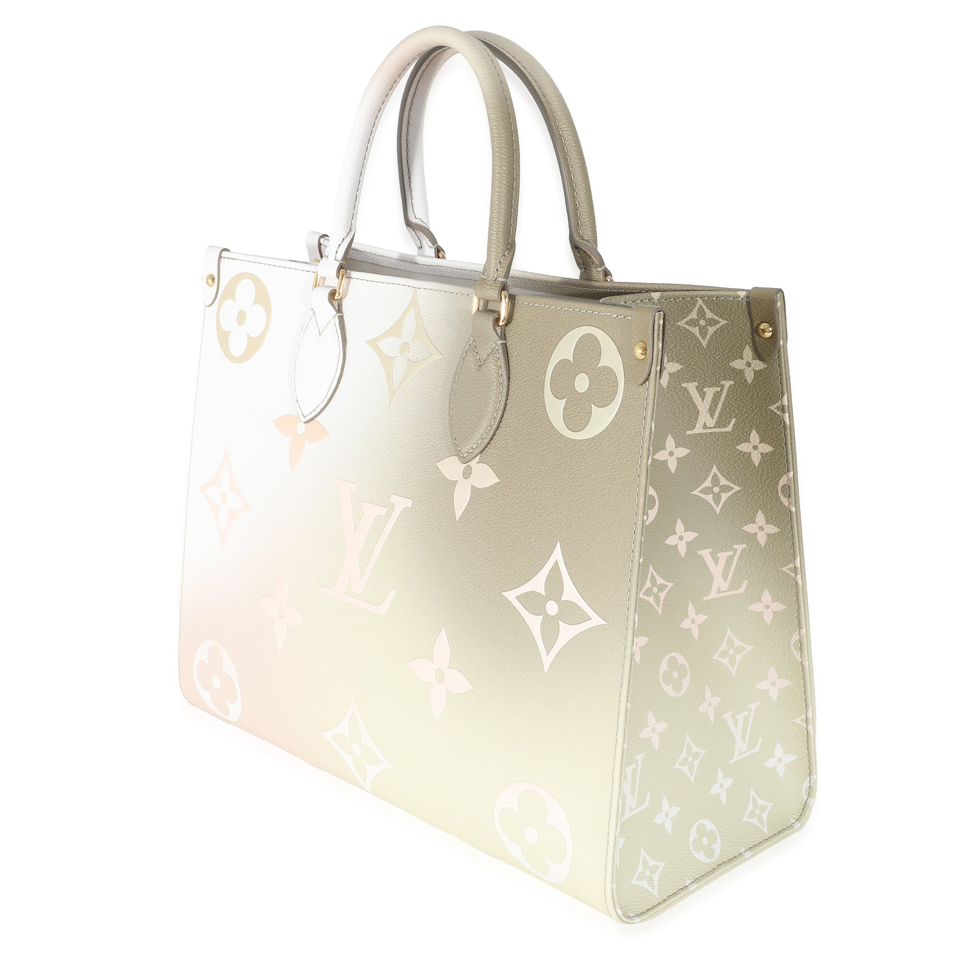 Louis Vuitton Sunset Onthego MM Monogram Canvas Khaki Handbag