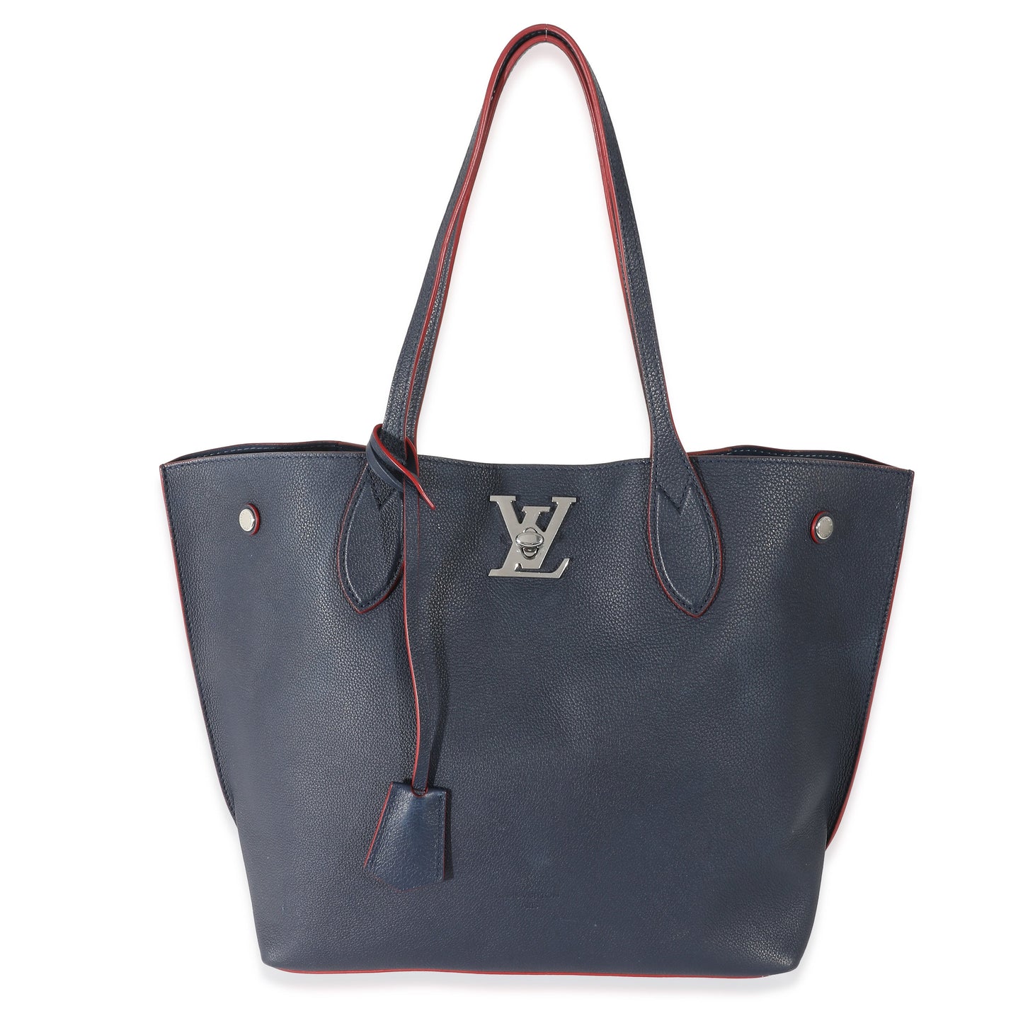 Louis Vuitton Marine Rouge Taurillon Lockme Cabas Tote Bag