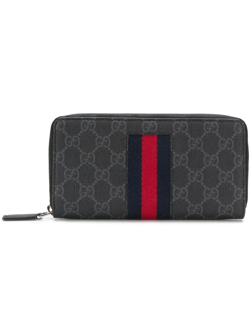 Gucci - GG Supreme wallet - men - Synthetic Rubber - One Size - Black