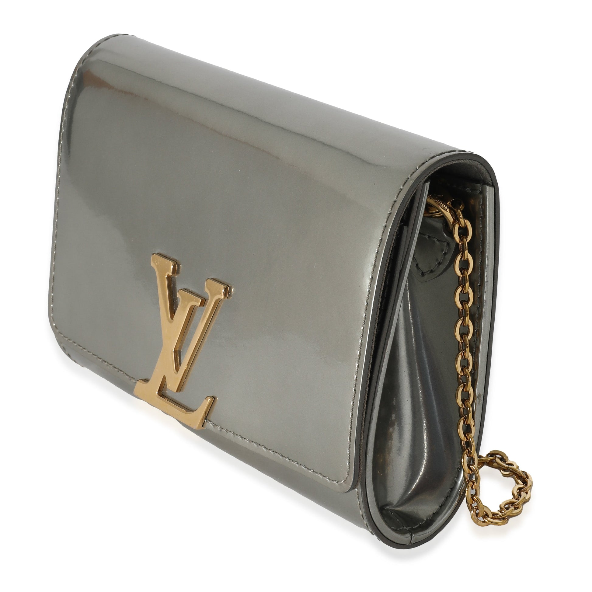 Louis Vuitton Sier Louise PM Leather Silver Handbag