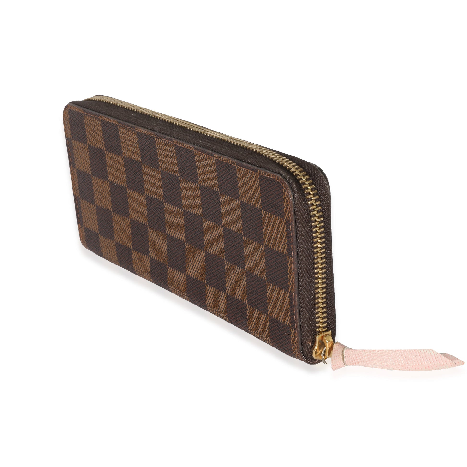 Louis Vuitton Damier Ebene Clemence Canvas Wallet Case 3