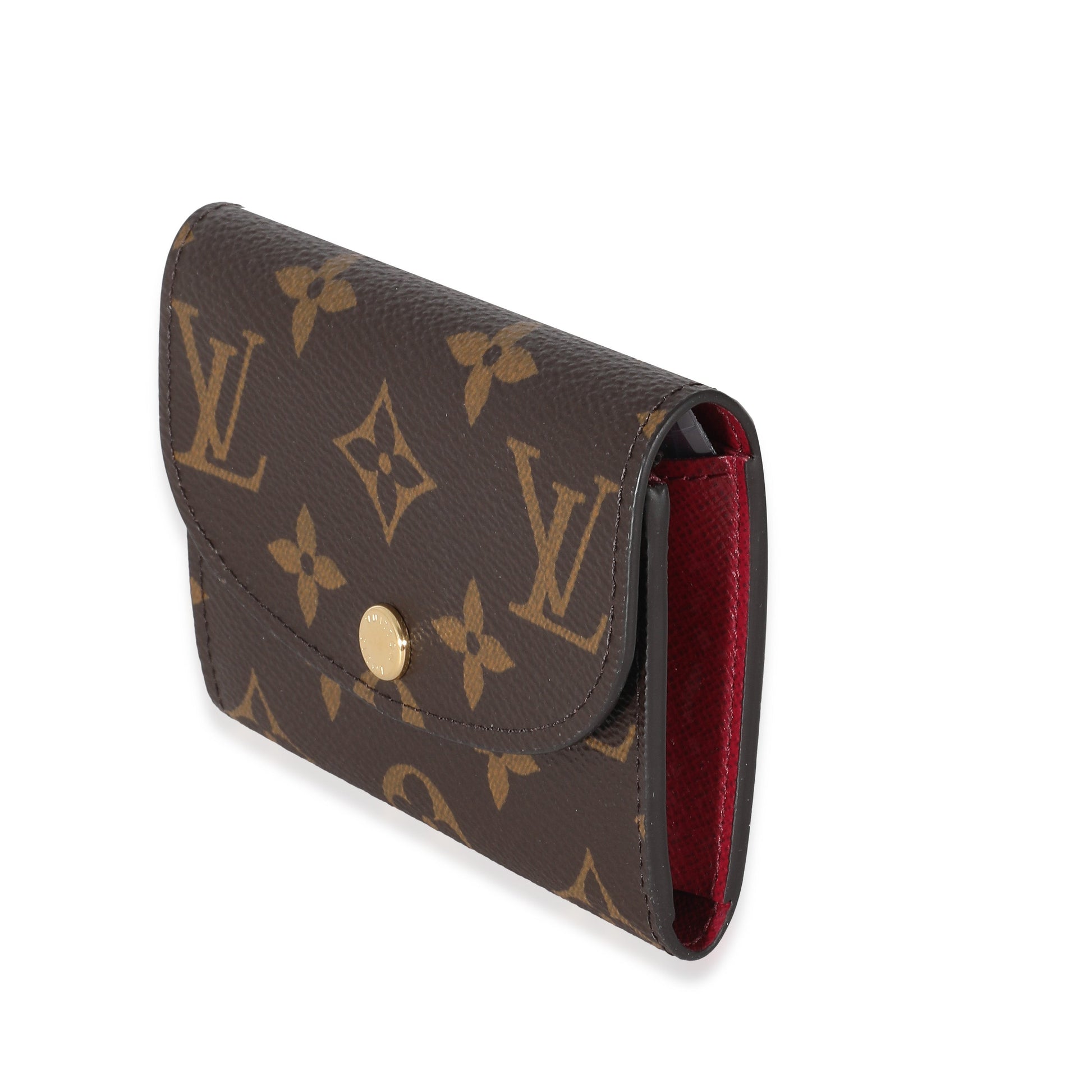 Louis Vuitton Fuchsia Rosalie Coin Purse Monogram Canvas Wallet Case