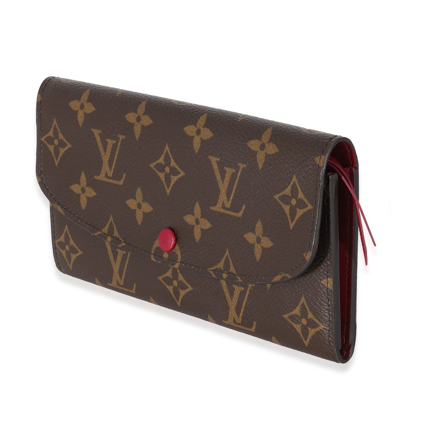 Louis Vuitton Fuchsia Emilie Monogram Canvas Wallet Case 4