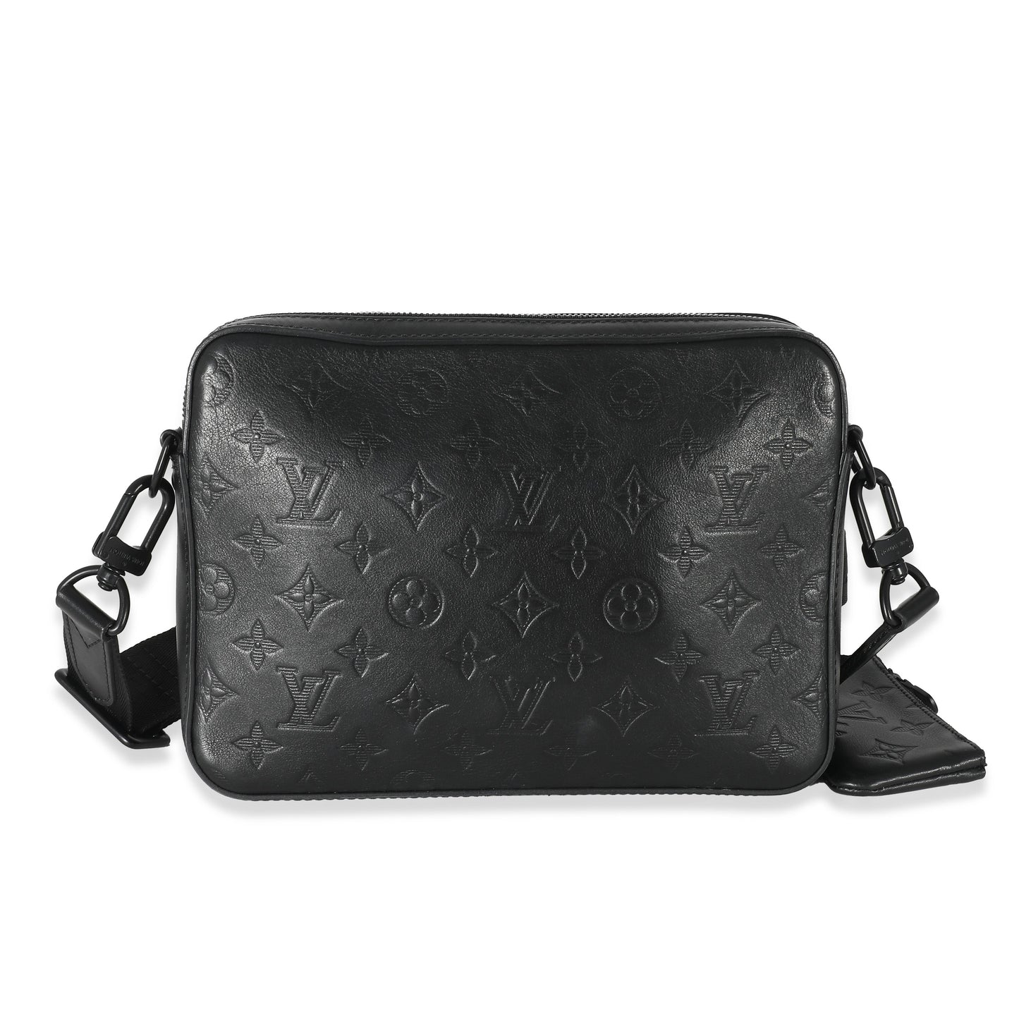 Louis Vuitton Shadow Duo Messenger Monogram Black Crossbody Bag