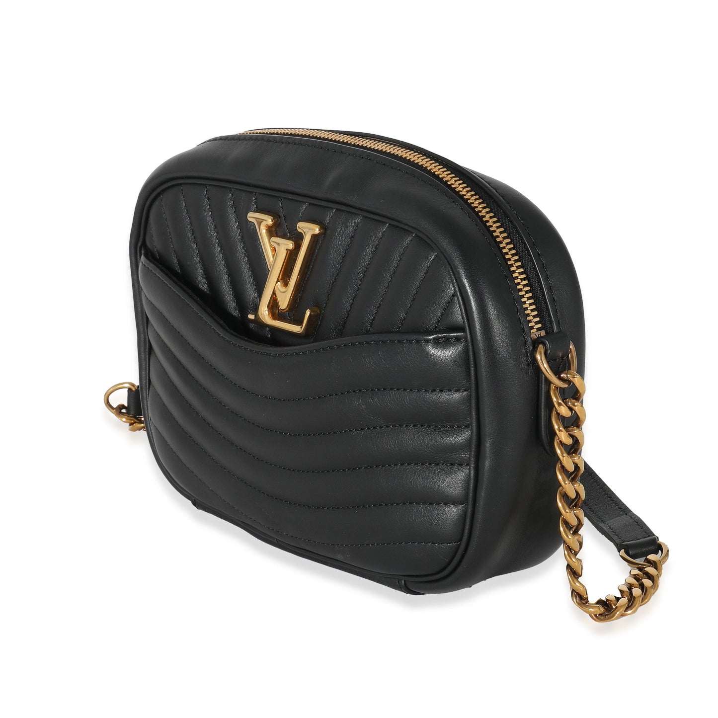 Louis Vuitton New Wave Camera Calfskin Black Crossbody Bag