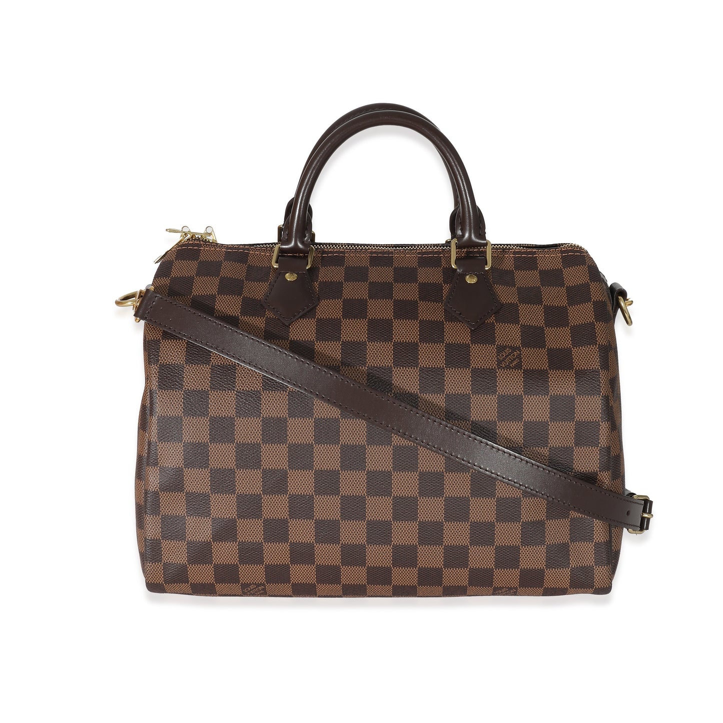 Louis Vuitton Damier Ebene Speedy Bandouliere 30 Canvas Handbag 5