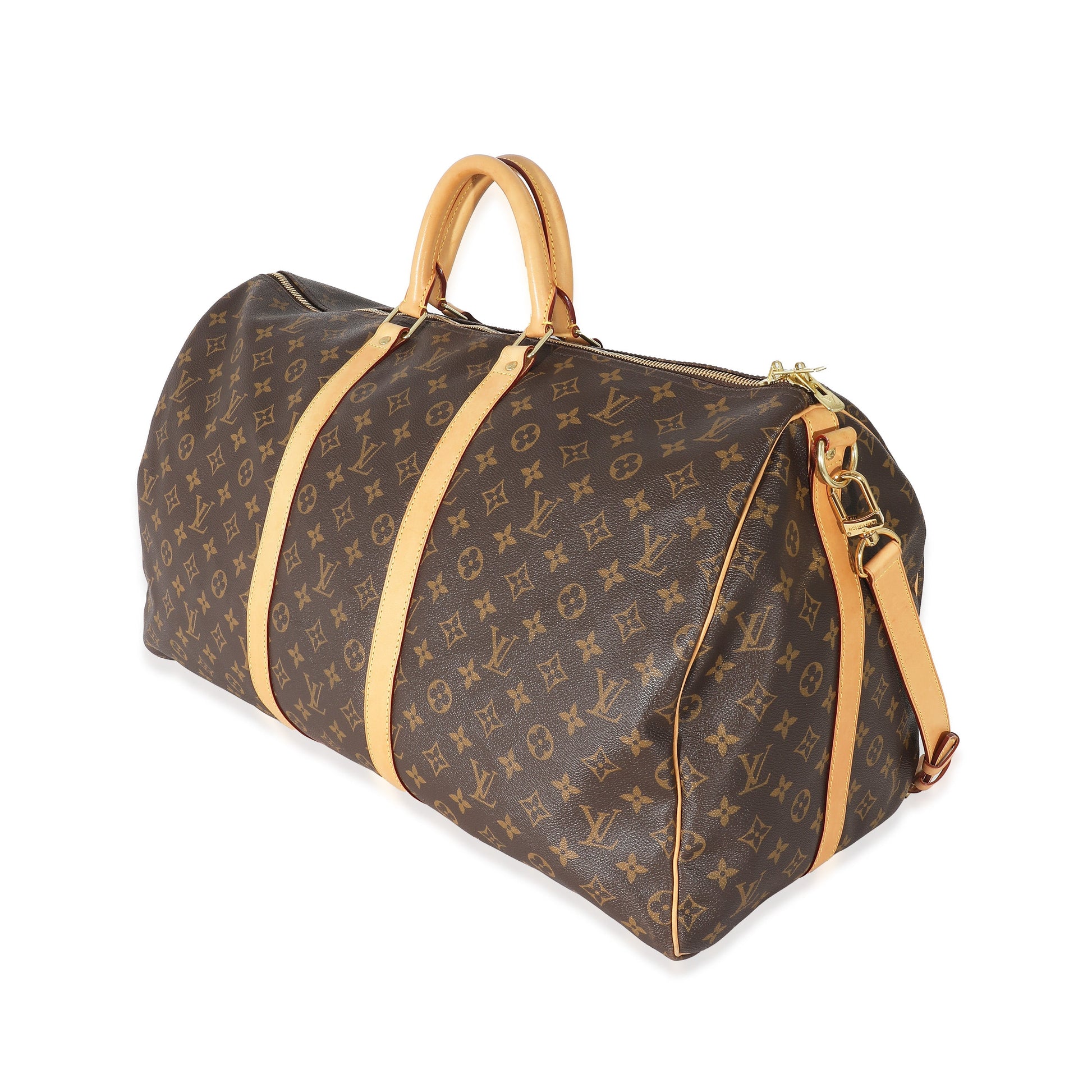 Louis Vuitton Keepall Bandouliere 55 Monogram Canvas Handbag Bandouliere 55