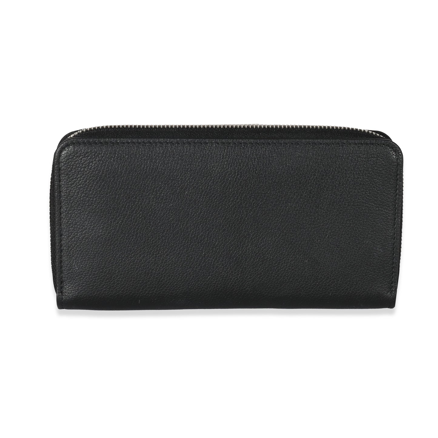 Louis Vuitton Supple Lockme Zippy Leather Calf Black Wallet Case