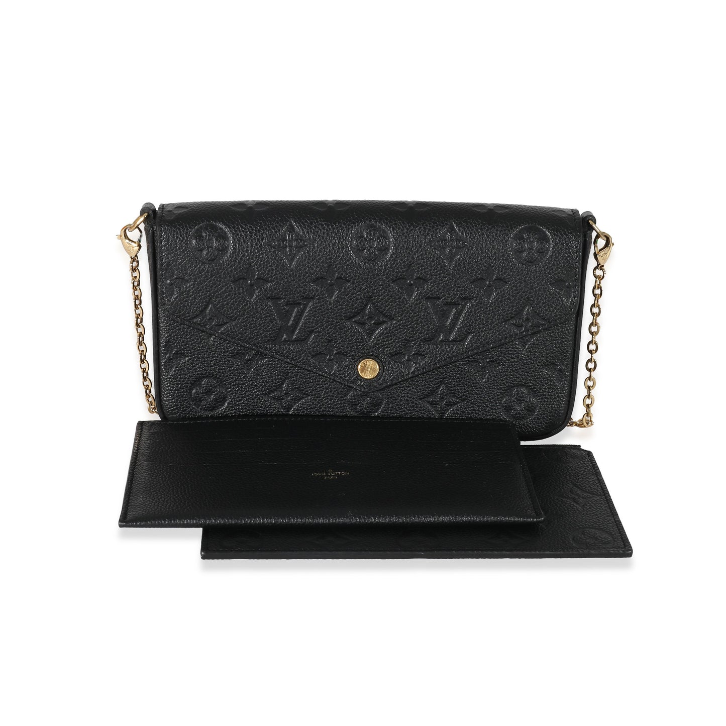 Louis Vuitton Empreinte Félicie Pochette Monogram Black Clutch Bag 3