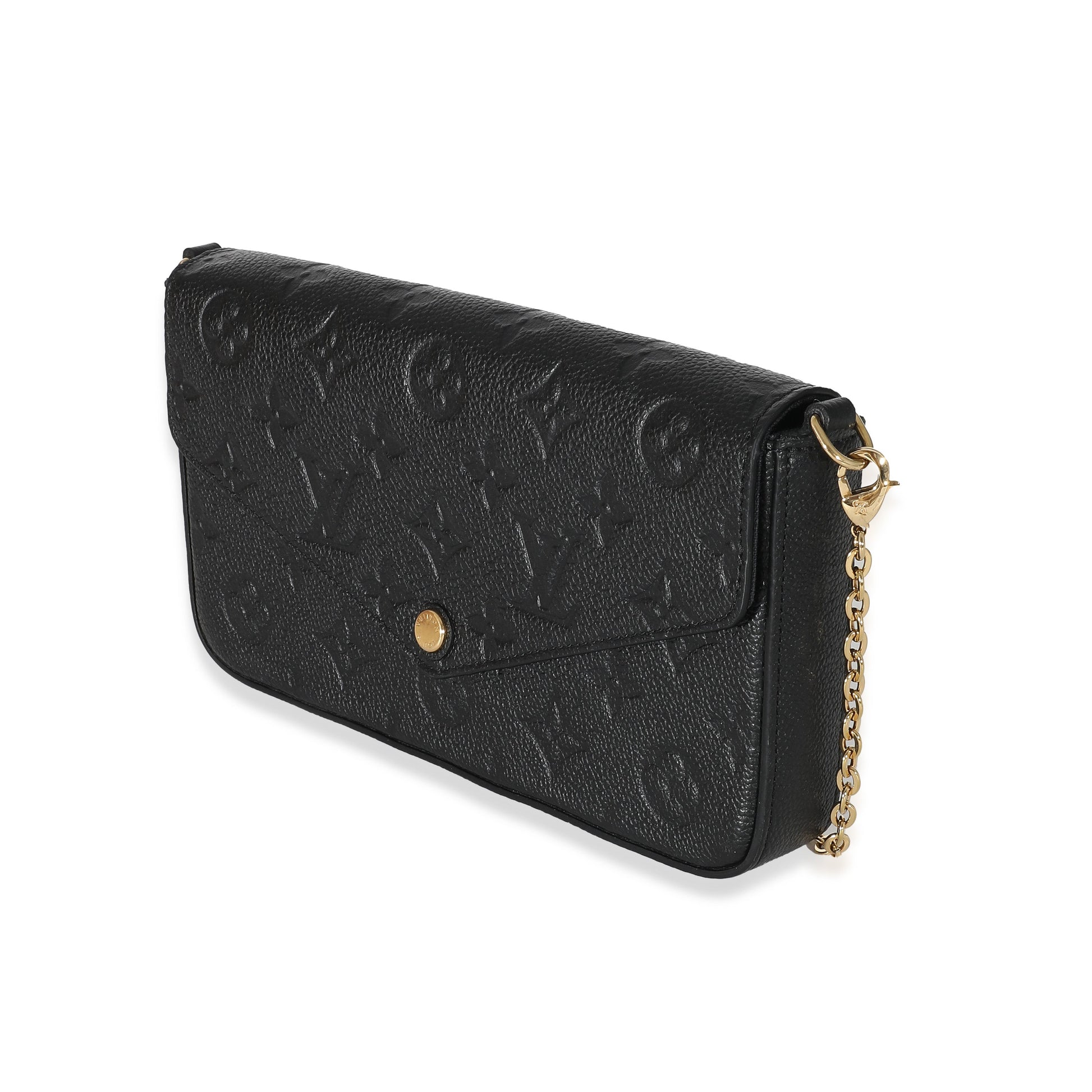 Louis Vuitton Empreinte Félicie Pochette Monogram Black Clutch Bag 3
