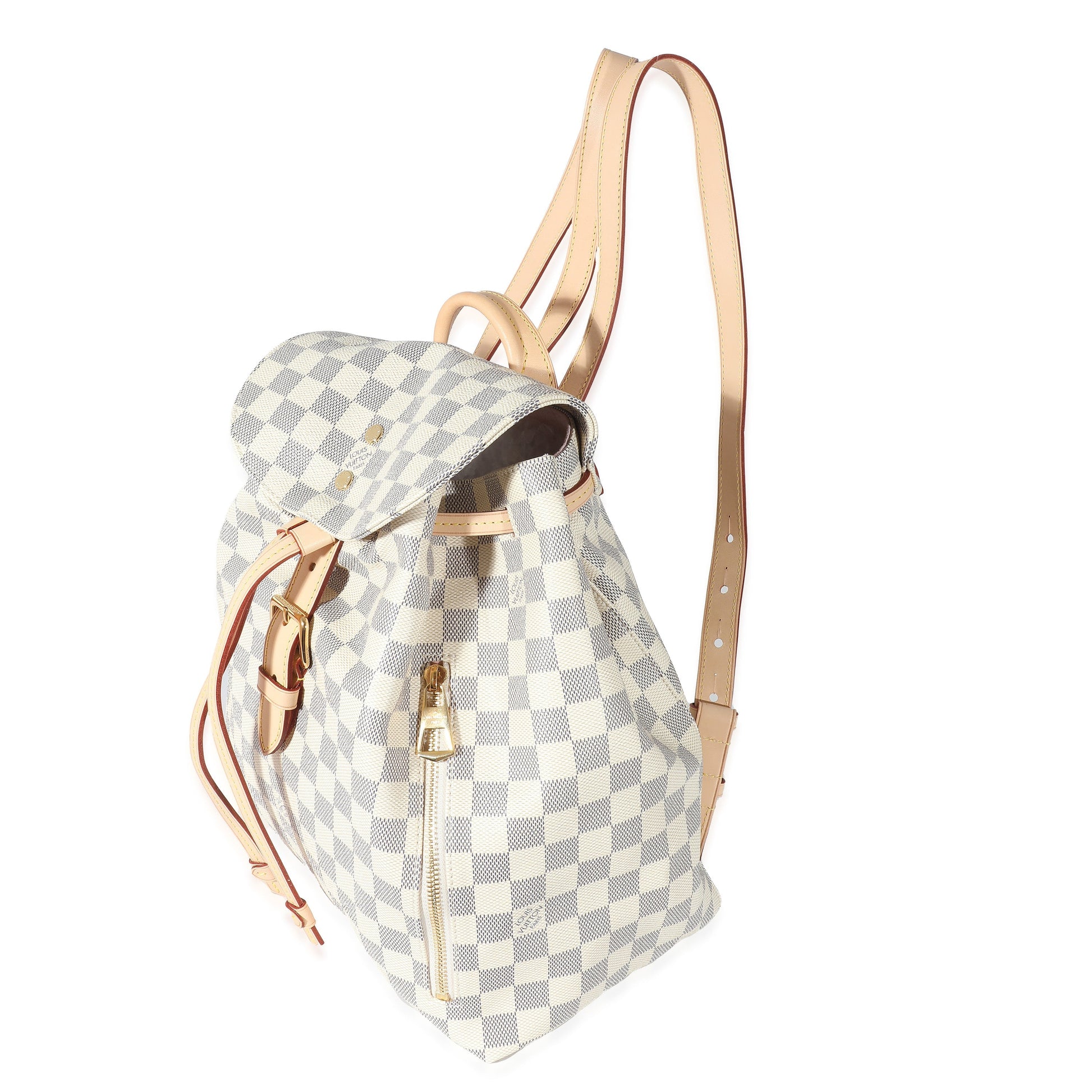 Louis Vuitton Damier Azur Sperone Backpack Canvas Sperone Backpack