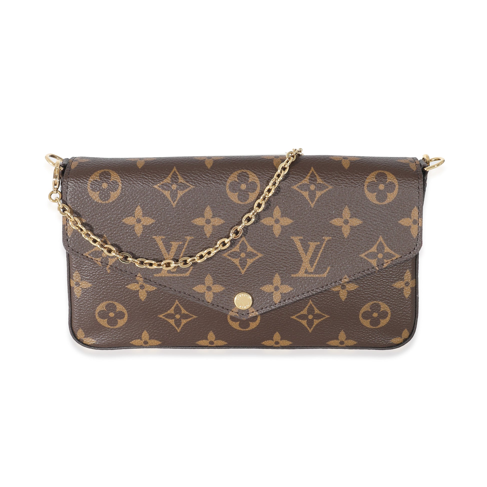 Louis Vuitton Fuchsia Felicie Pochette Monogram Canvas Clutch Bag 6