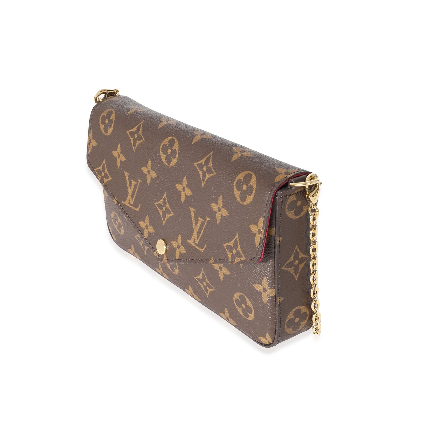 Louis Vuitton Fuchsia Felicie Pochette Monogram Canvas Clutch Bag 6