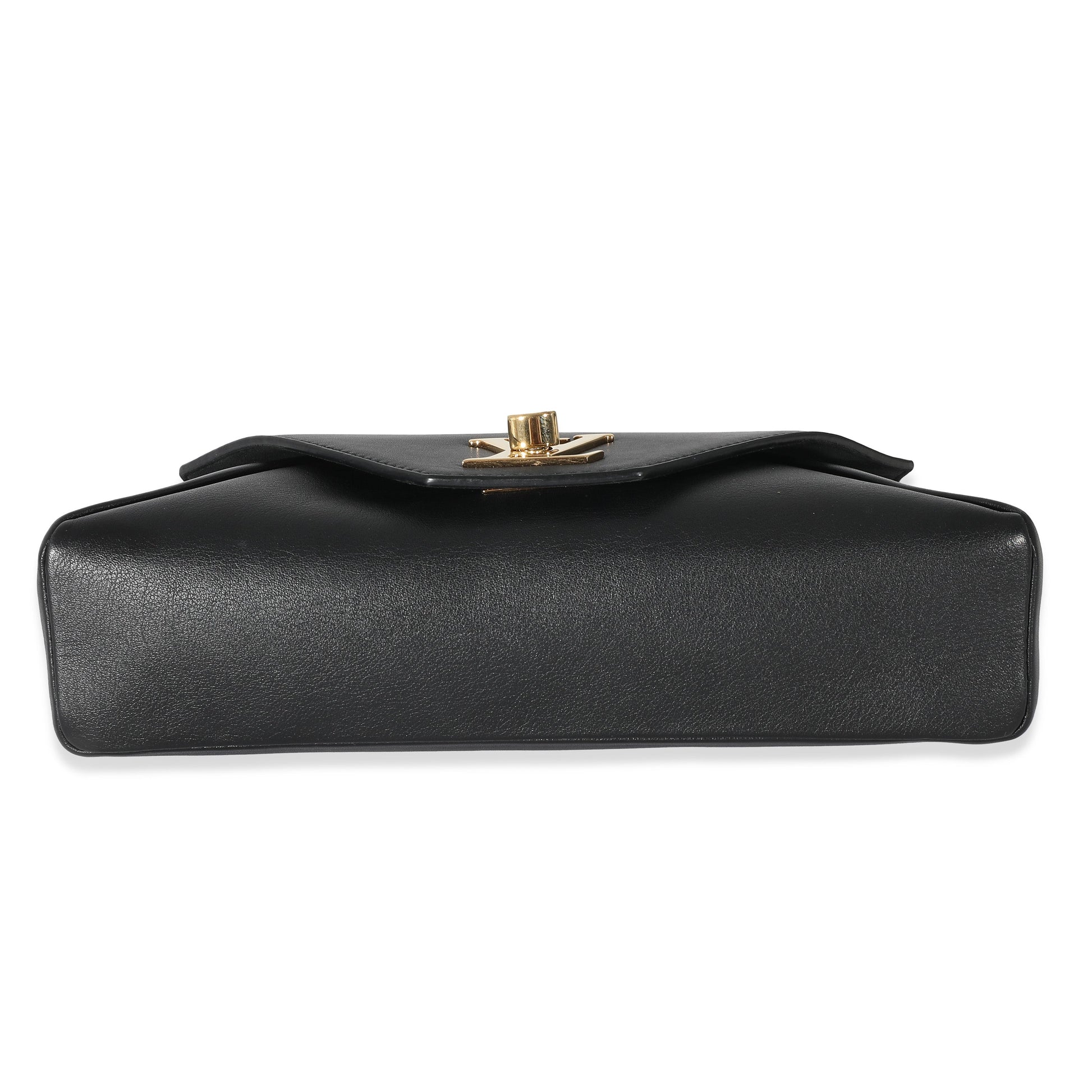 Louis Vuitton Love Note Calfskin Black Chain Clutch Bag
