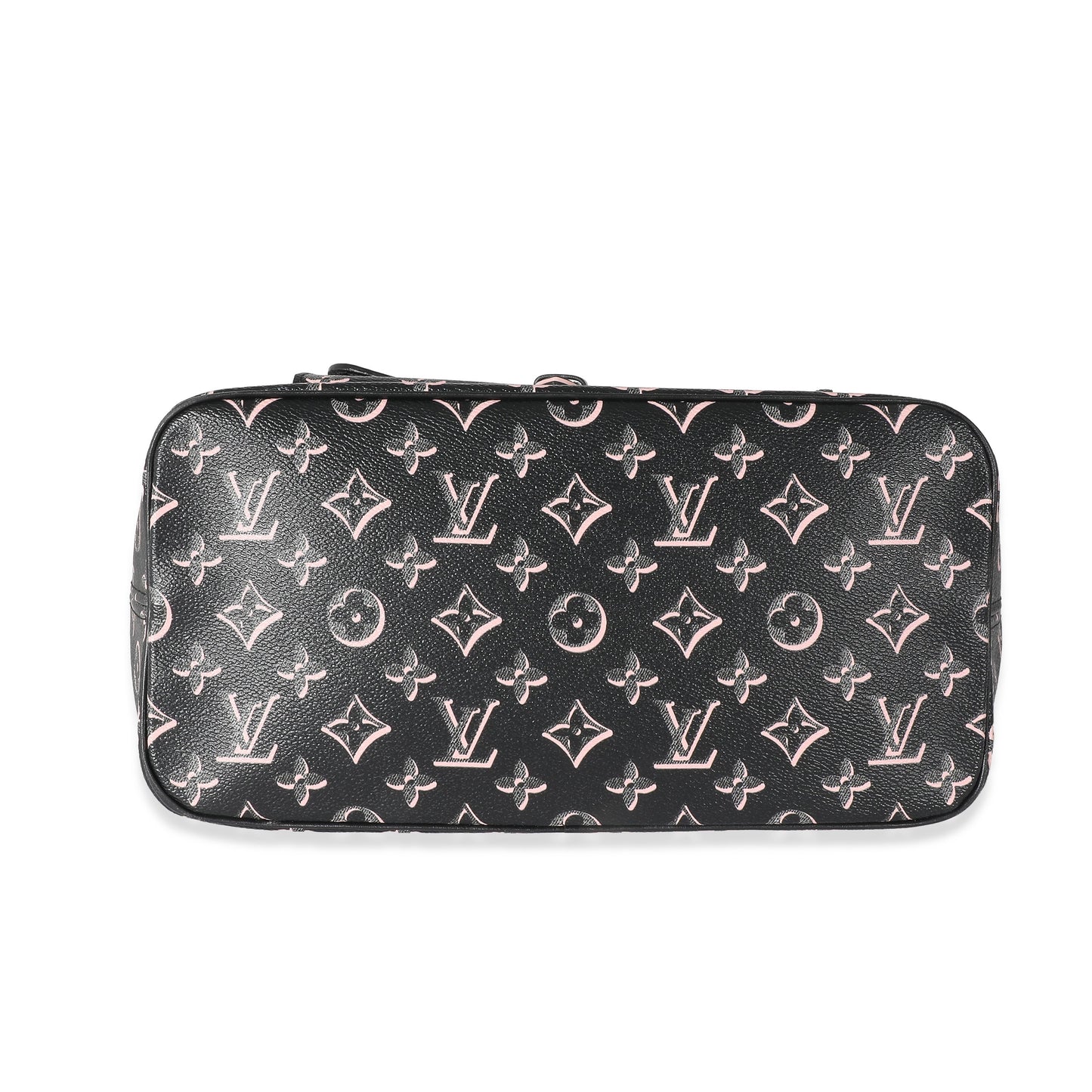 Louis Vuitton Fall You Neverfull MM Monogram Canvas Black Pink Tote Bag 3